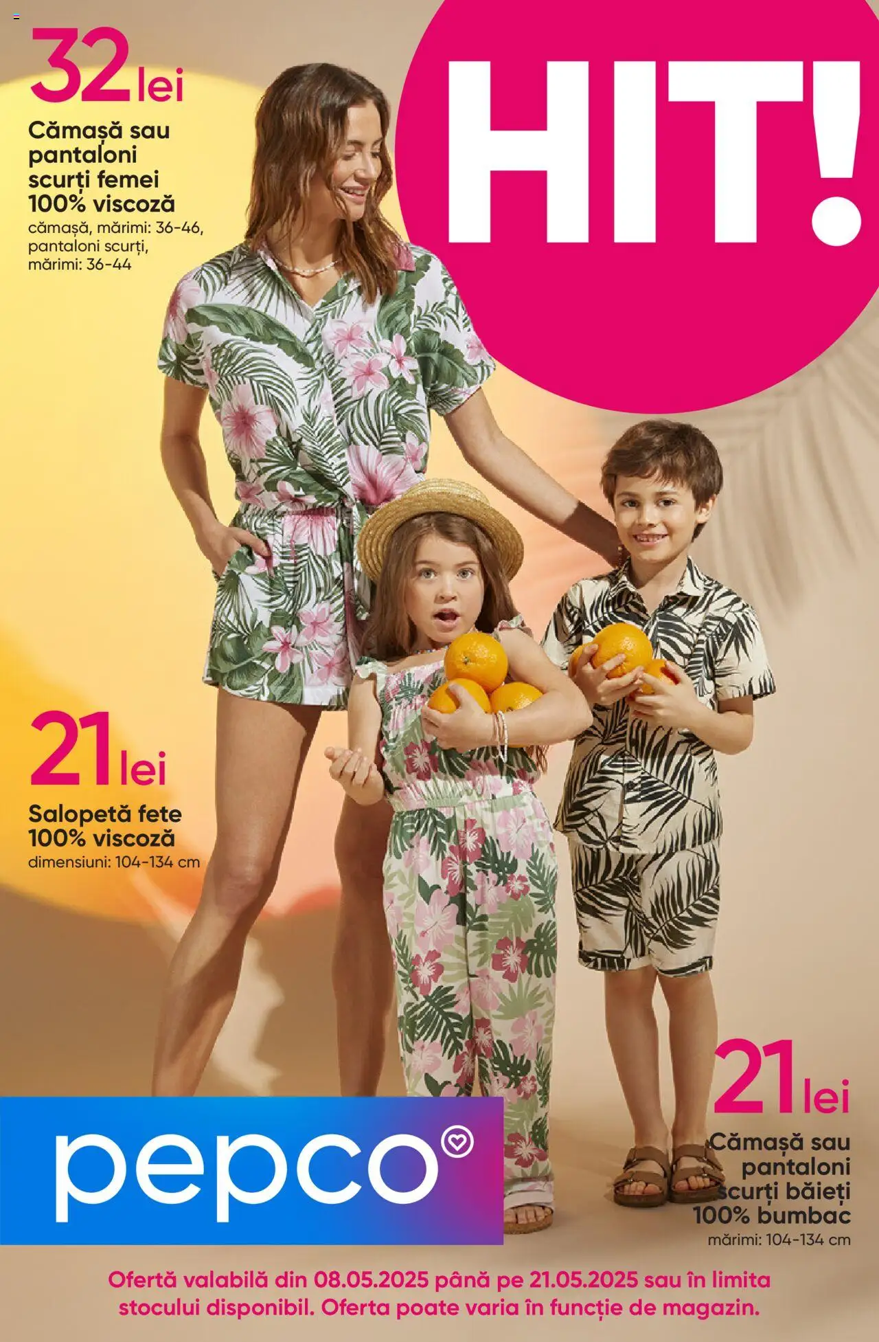 Catalog Pepco 8 - 21 Mai 2025 | Pagina 1 | Produse: Pantaloni, Salopetă, Pantaloni scurți
