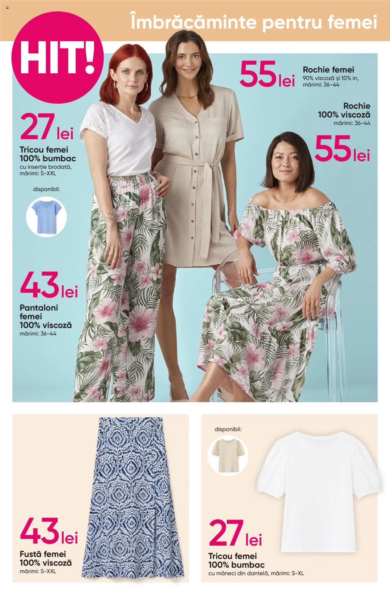 Catalog Pepco 8 - 21 Mai 2025 | Pagina 4 | Produse: Rochie, Tricou, Pantaloni