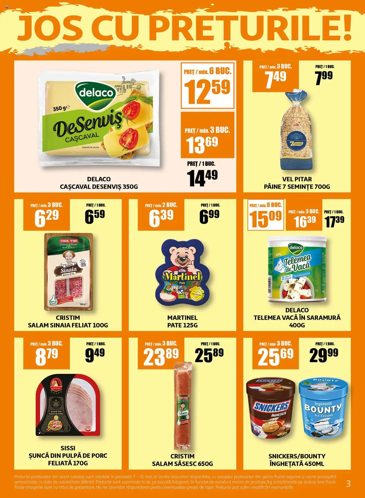 Catalog Auchan 7 - 31 Mai 2025 | Pagina 3 | Produse: Pate, Semințe, Pâine, Șuncă
