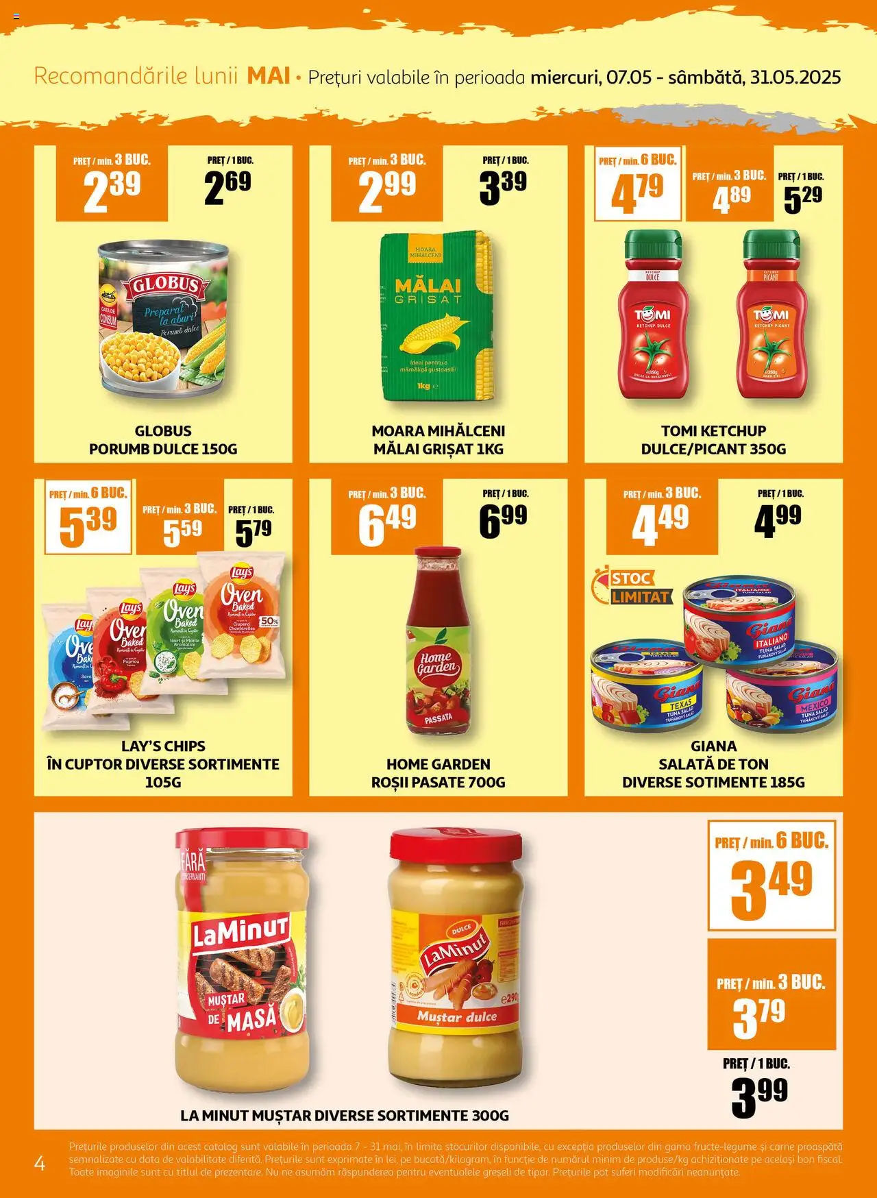 Catalog Auchan 7 - 31 Mai 2025 | Pagina 4 | Produse: Cuptor, Ciuperci, Roșii, Muștar