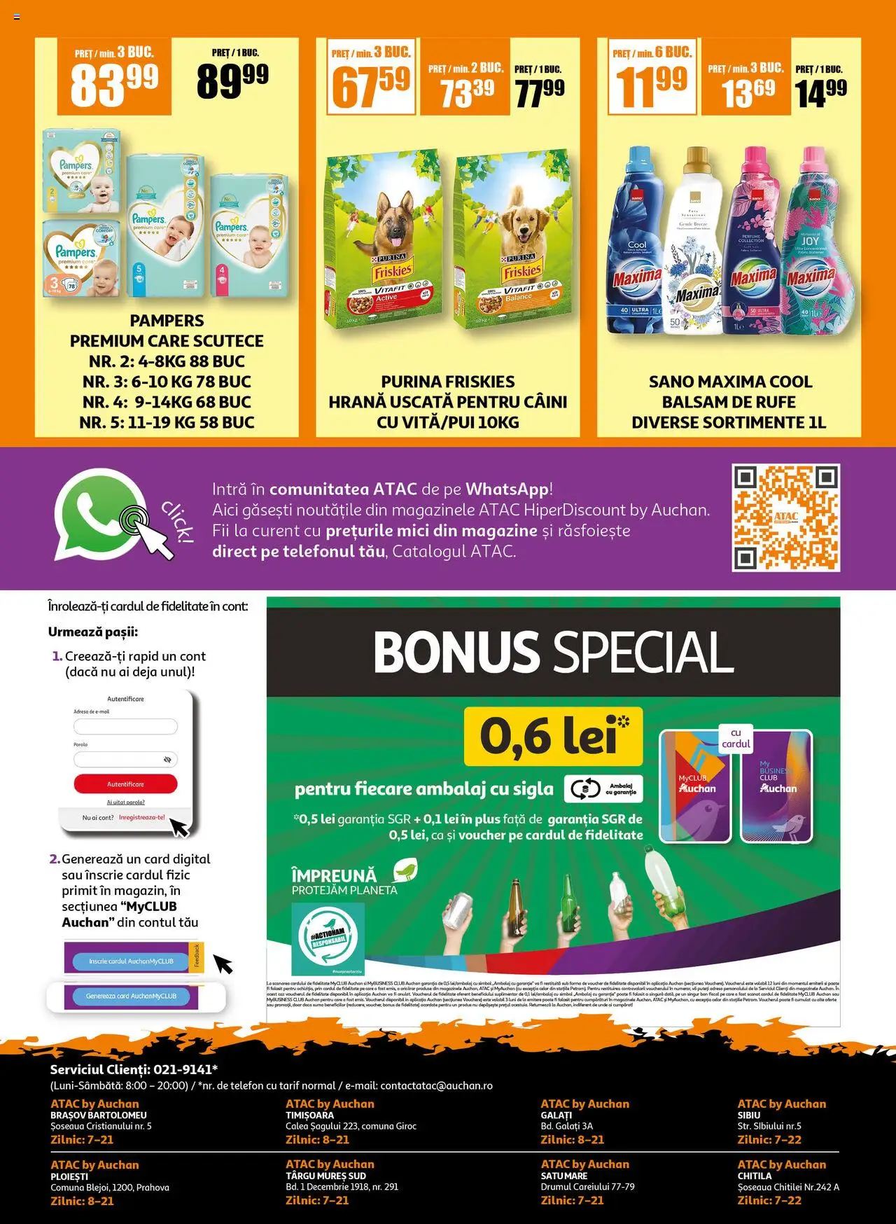 Catalog Auchan 7 - 31 Mai 2025 | Pagina 8 | Produse: Telefon, Balsam, Balsam de rufe, Scutece