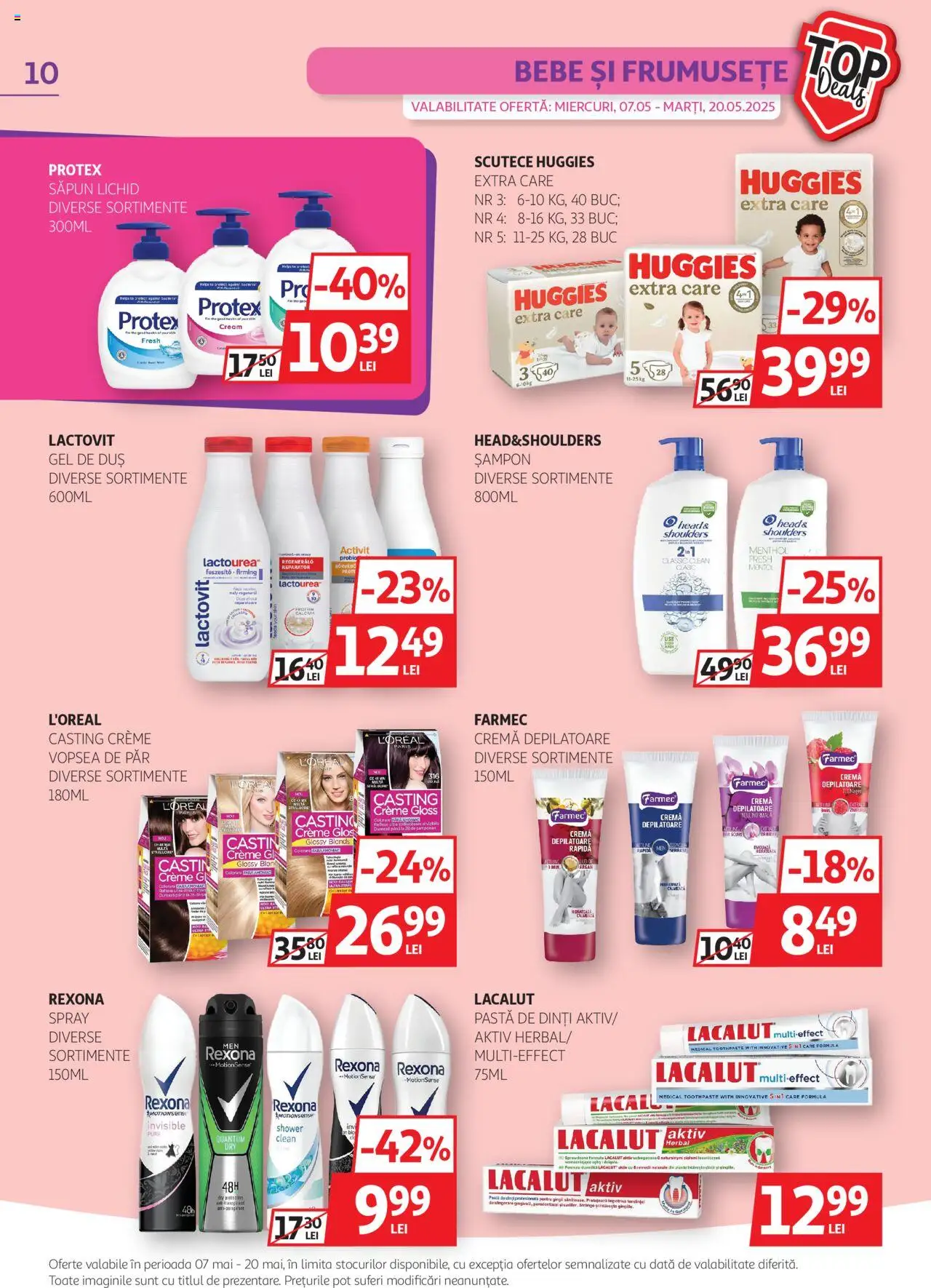 Catalog Auchan 7 - 20 Mai 2025 | Pagina 10 | Produse: Vopsea, Săpun, Gel de duș, Cremă depilatoare