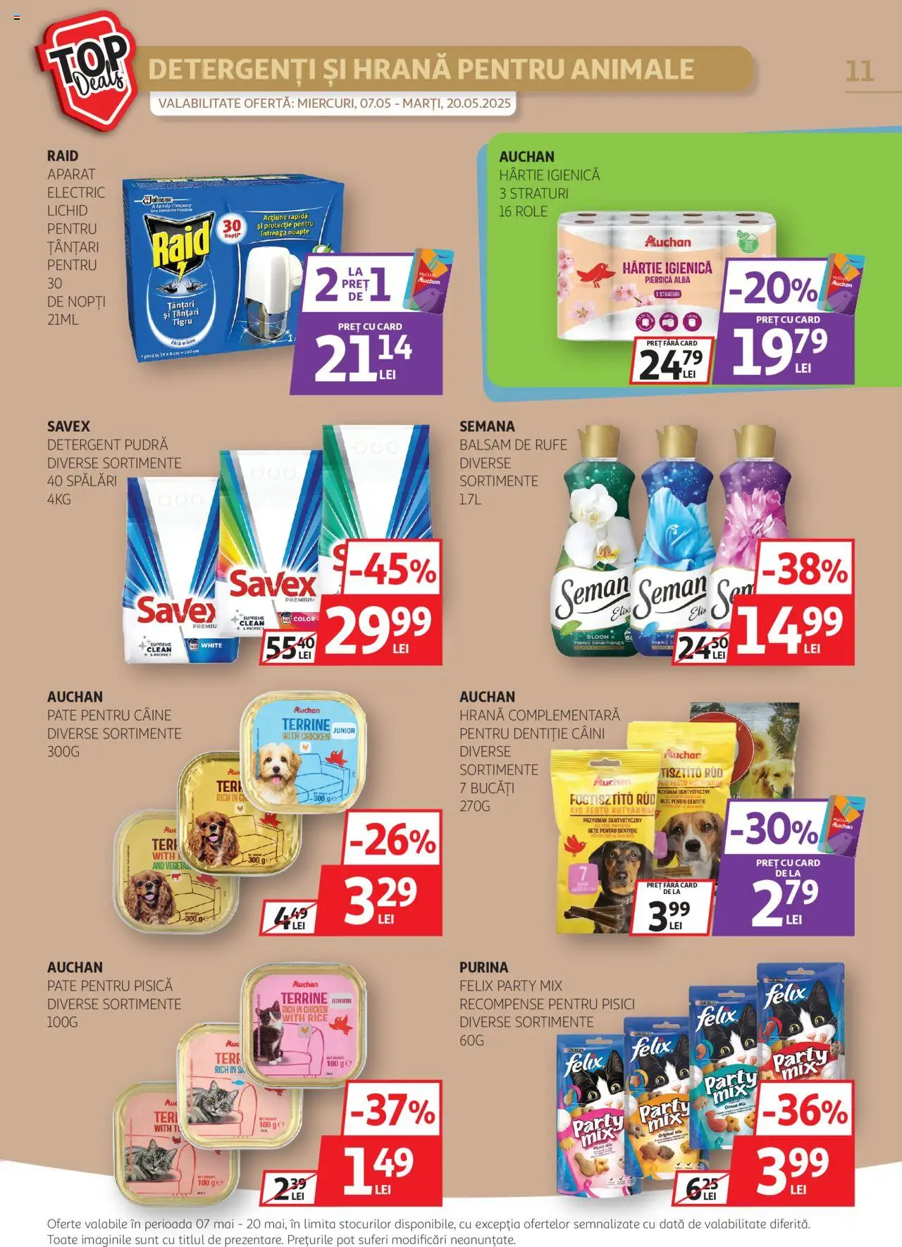 Catalog Auchan 7 - 20 Mai 2025 | Pagina 11 | Produse: Pomelo, Balsam, Detergent, Balsam de rufe