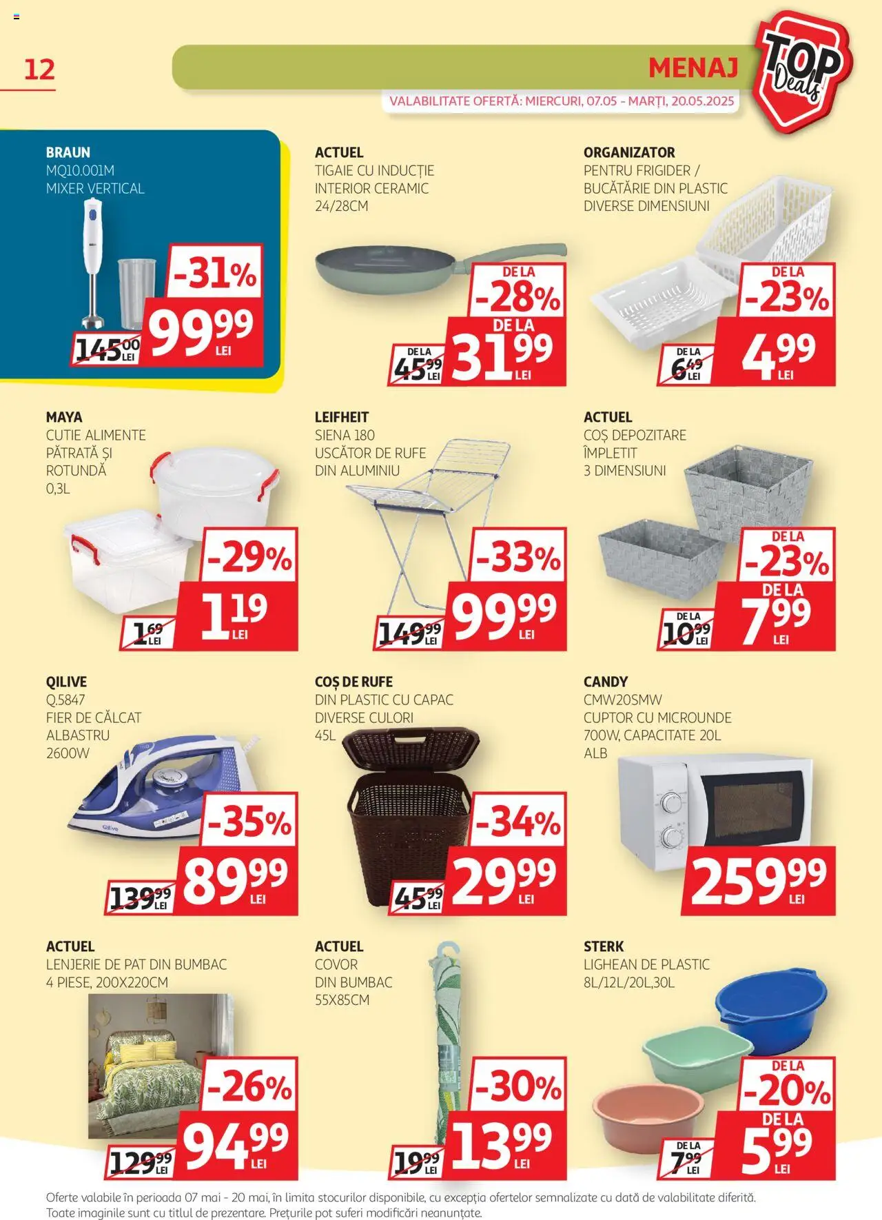 Catalog Auchan 7 - 20 Mai 2025 | Pagina 12 | Produse: Tigaie, Mixer, Coș, Bucătărie