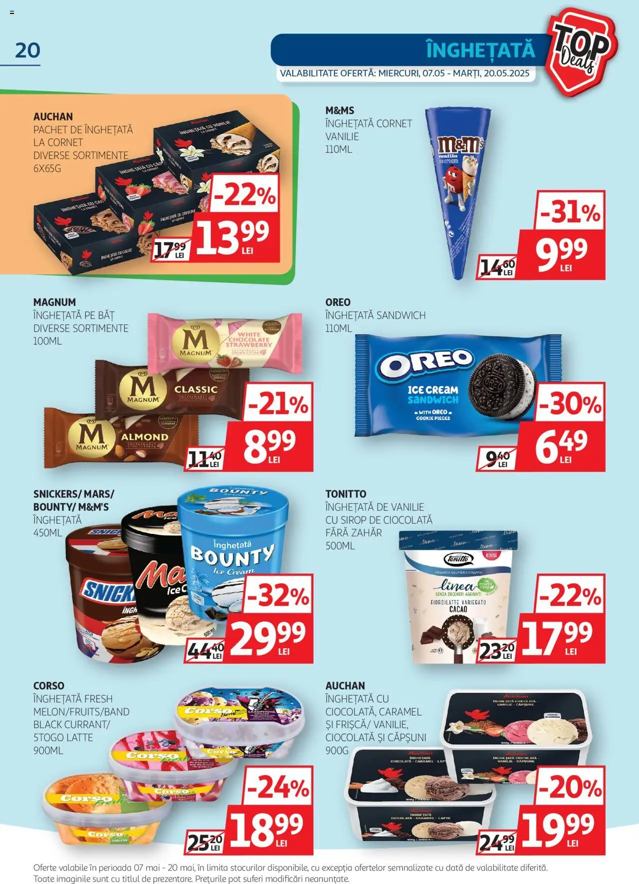 Catalog Auchan 7 - 20 Mai 2025 | Pagina 20 | Produse: Căpșuni, Cacao, Înghețată, Zahăr
