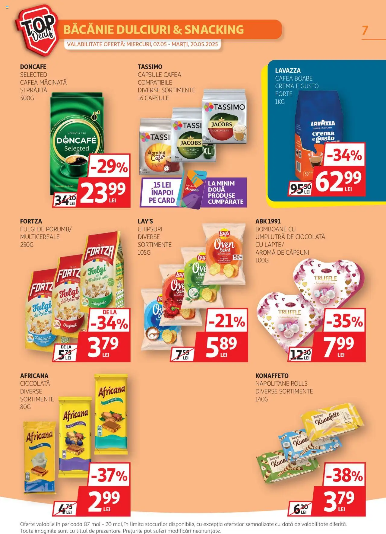 Catalog Auchan 7 - 20 Mai 2025 | Pagina 7 | Produse: Cafea, Bomboane, Căpșuni, Porumb