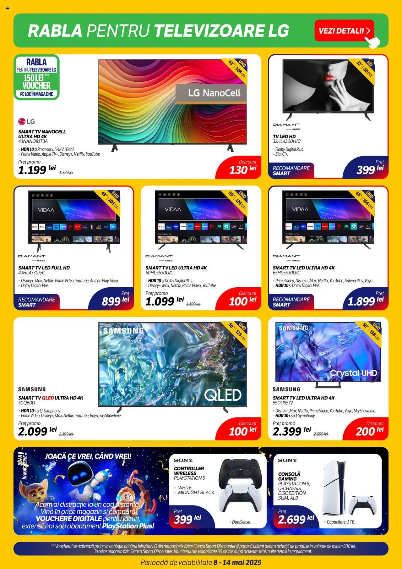 Catalog Flanco 8 - 14 Mai 2025 | Pagina 3 | Produse: Televizor, Playstation, Disc, Apple