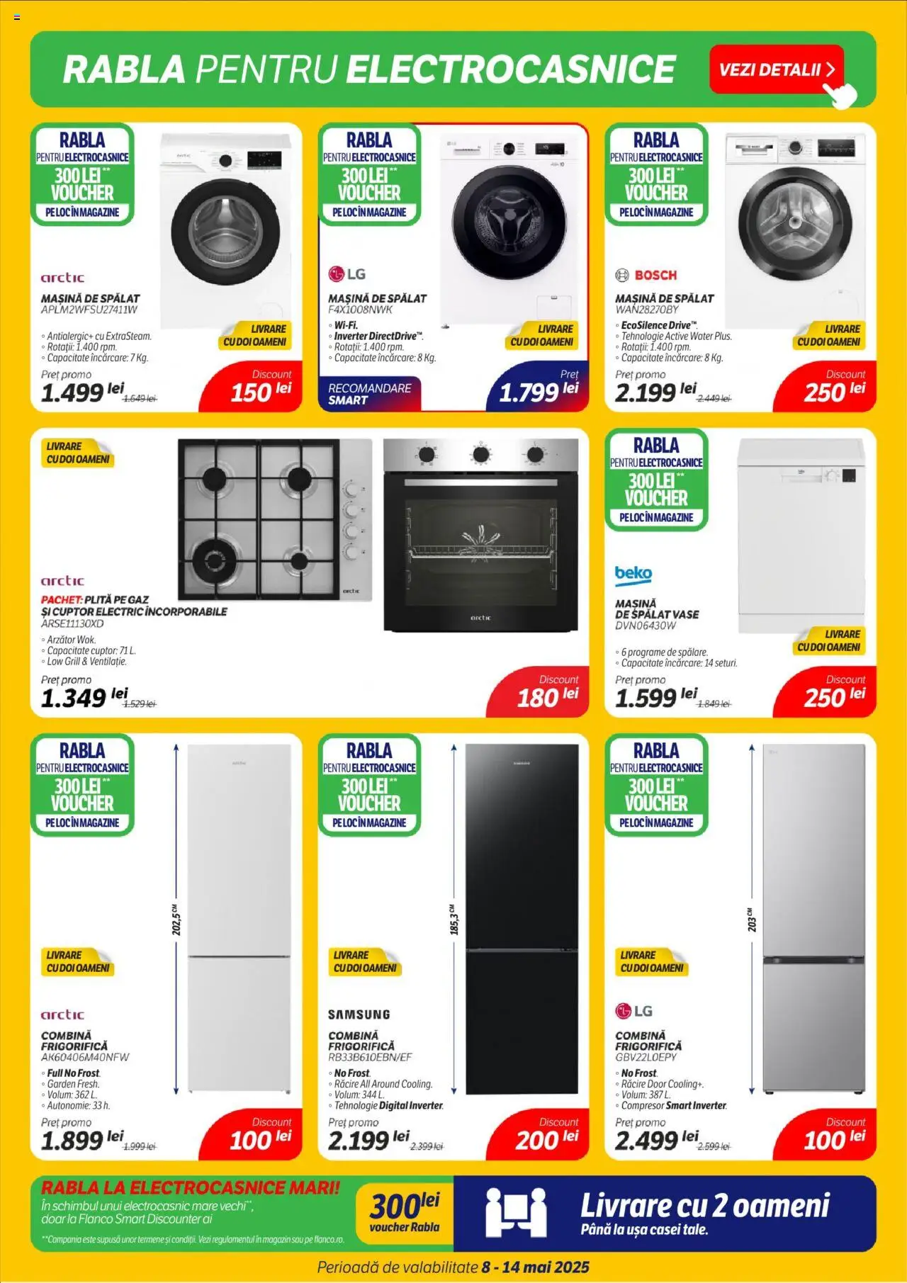 Catalog Flanco 8 - 14 Mai 2025 | Pagina 6 | Produse: Mașină De Spălat, Cuptor, Plită, Combină frigorifică