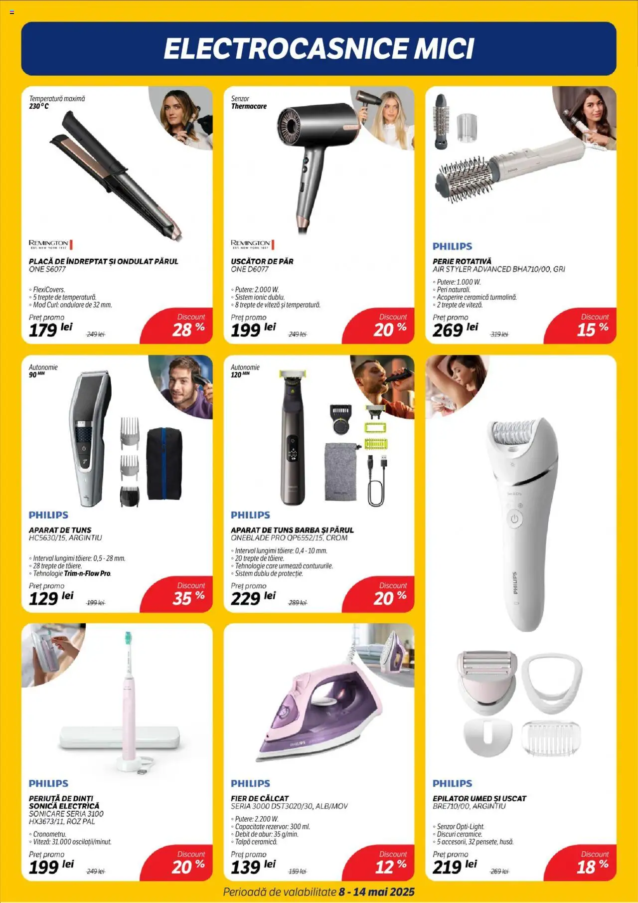 Catalog Flanco 8 - 14 Mai 2025 | Pagina 9 | Produse: Perie rotativă, Fier de călcat, Epilator, Perie