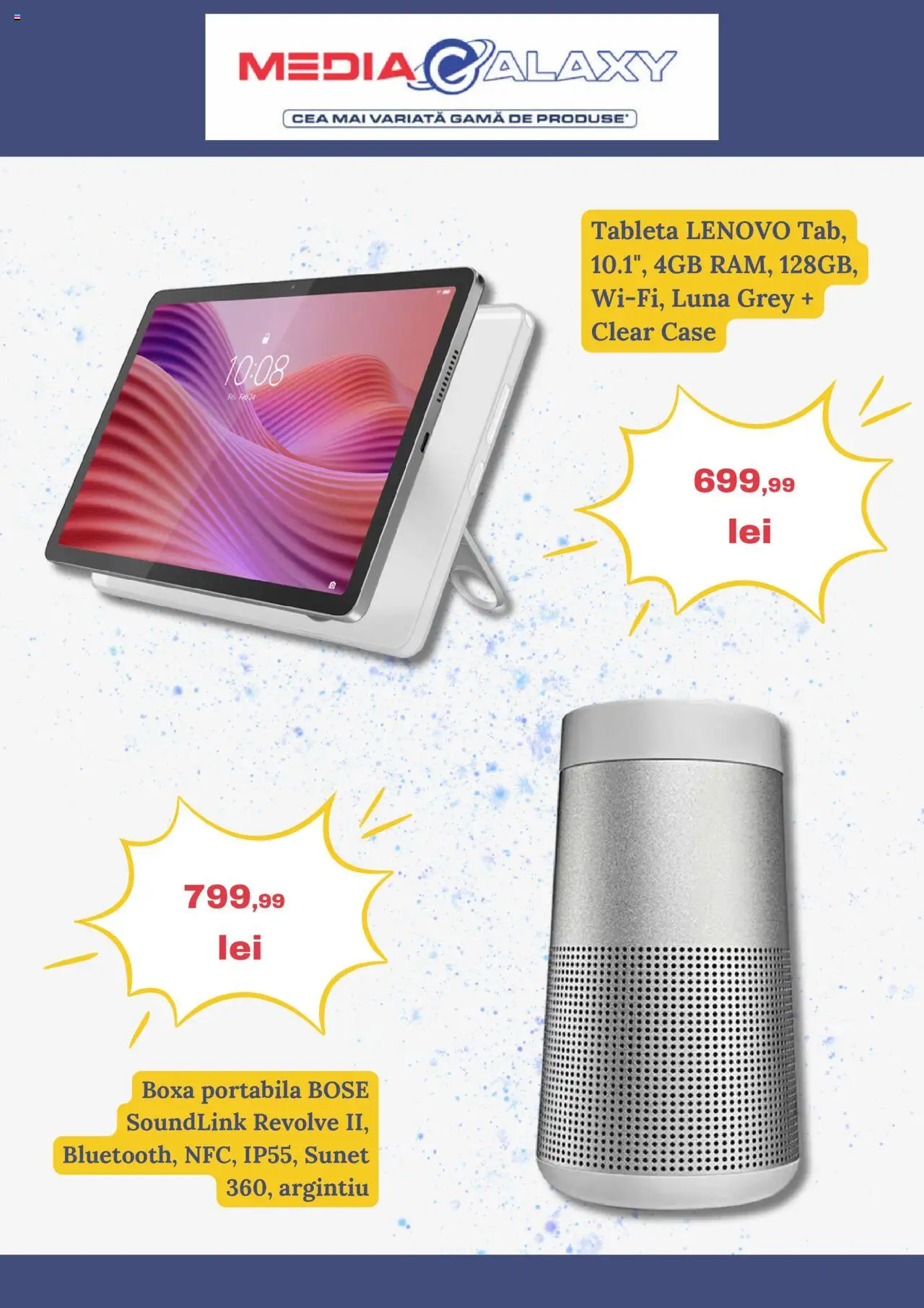 Catalog Media Galaxy 8 - 14 Mai 2025 | Pagina 2 | Produse: Tabletă, Boxă portabilă