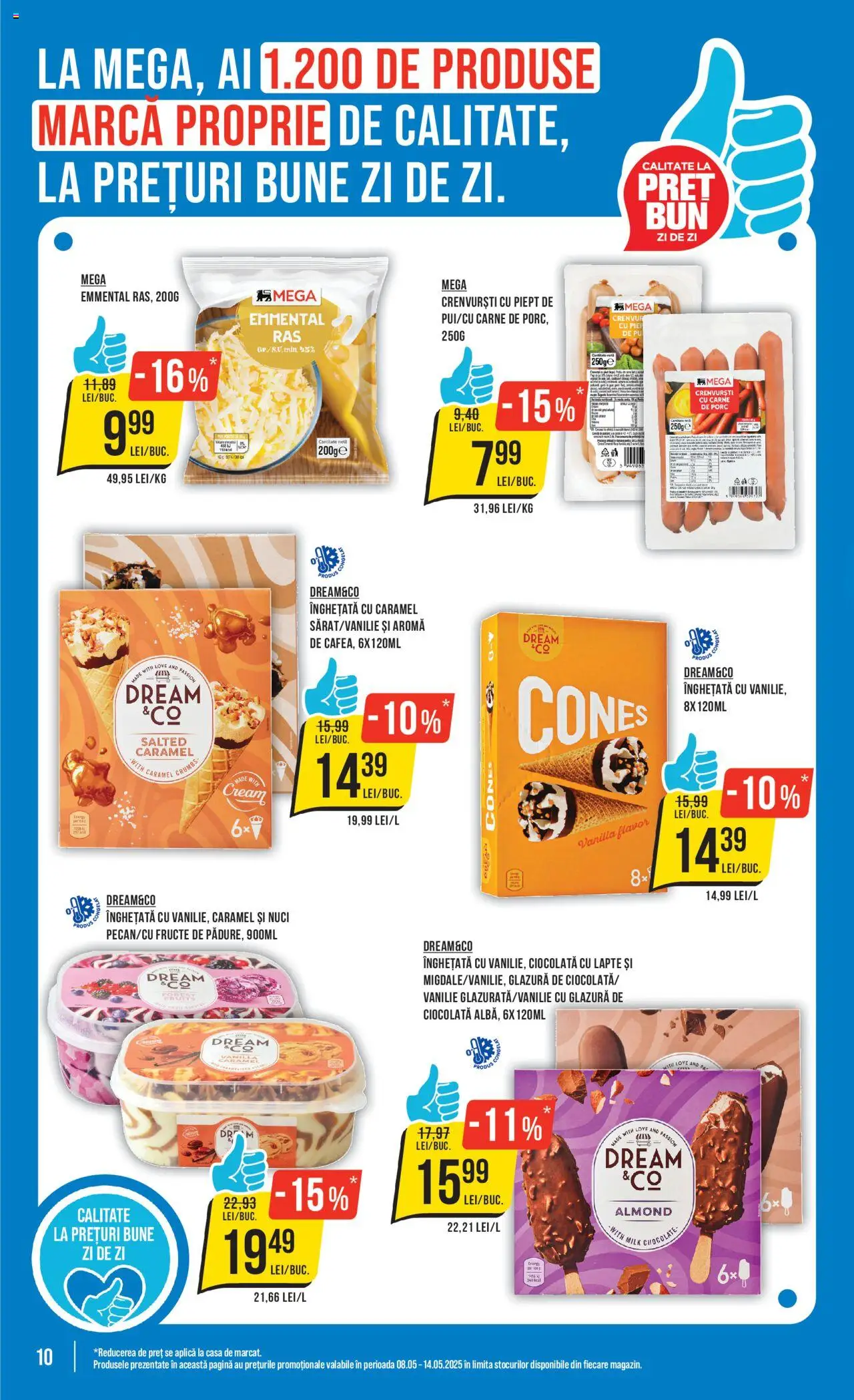 Catalog Mega Image 8 - 14 Mai 2025 | Pagina 10 | Produse: Ciocolată, Nuci, Înghețată, Fructe