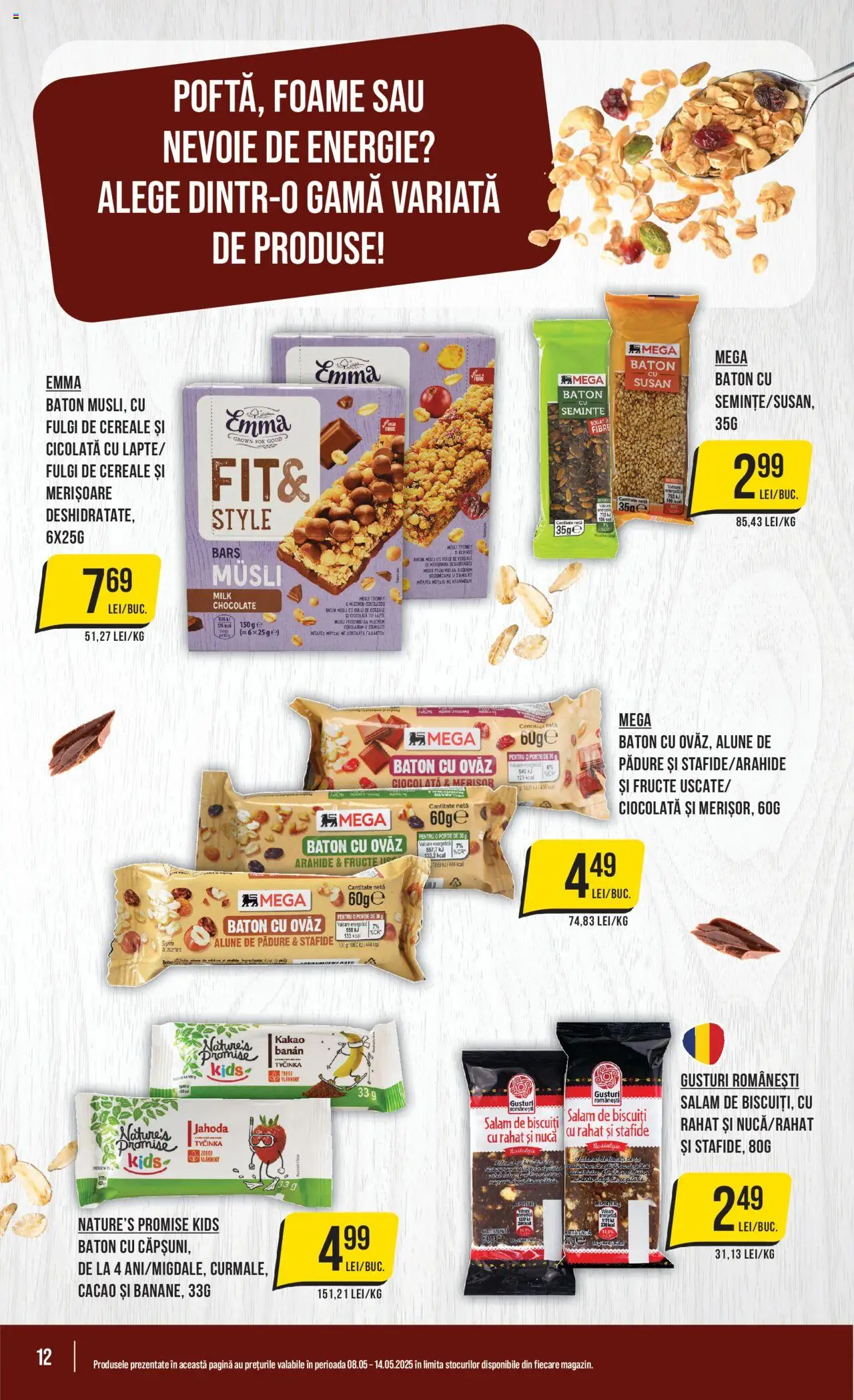 Catalog Mega Image 8 - 14 Mai 2025 | Pagina 12 | Produse: Delgeç, Alune, Fructe, Çocuk sutyeni