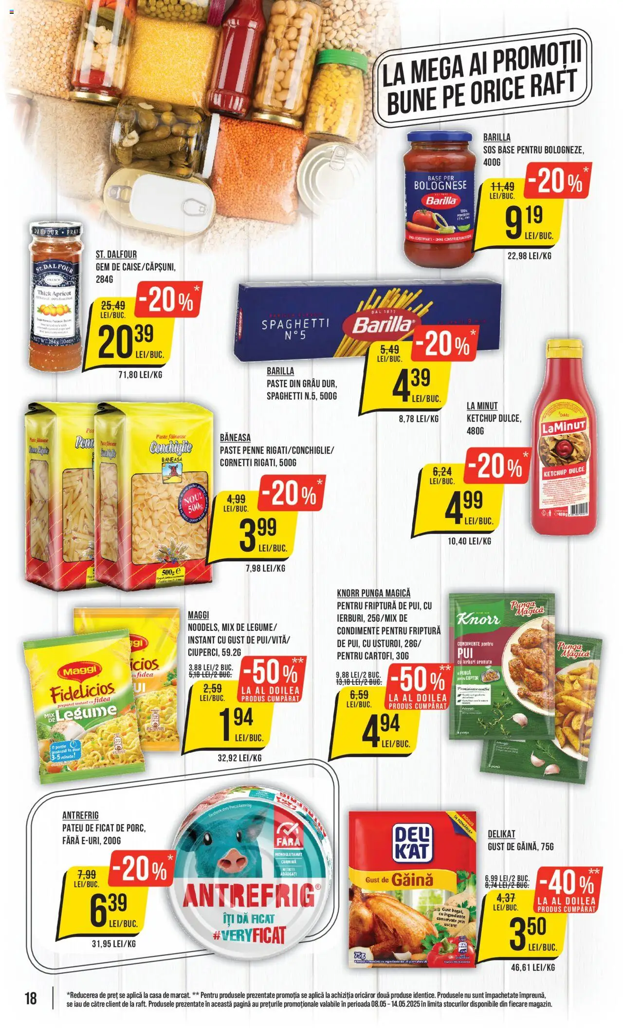 Catalog Mega Image 8 - 14 Mai 2025 | Pagina 18 | Produse: Raft, Gem, Ketchup, Condimente