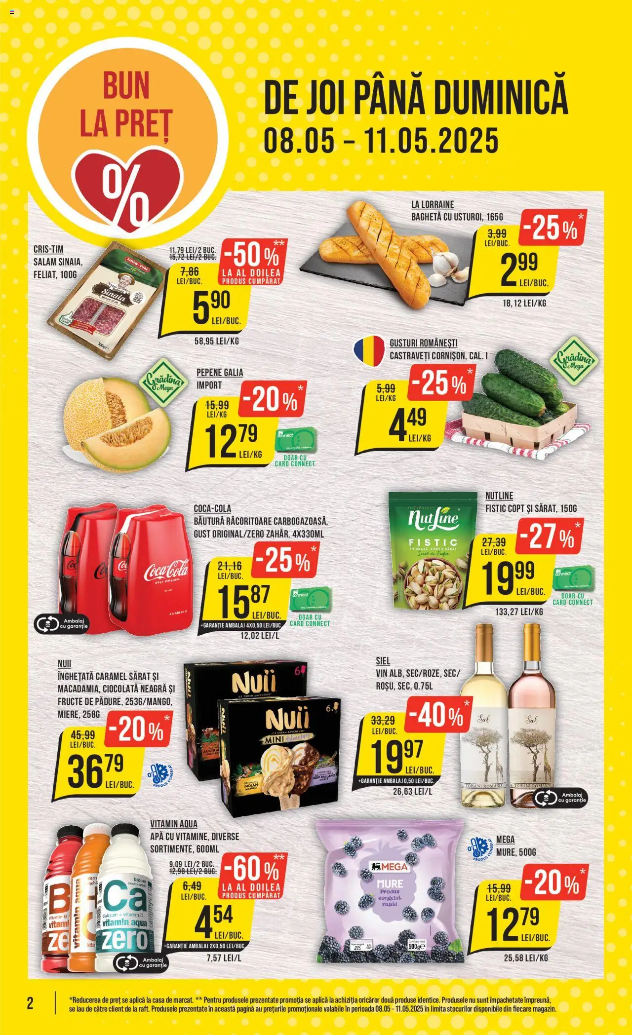 Catalog Mega Image 8 - 14 Mai 2025 | Pagina 2 | Produse: Vin, Castraveți, Înghețată, Fructe