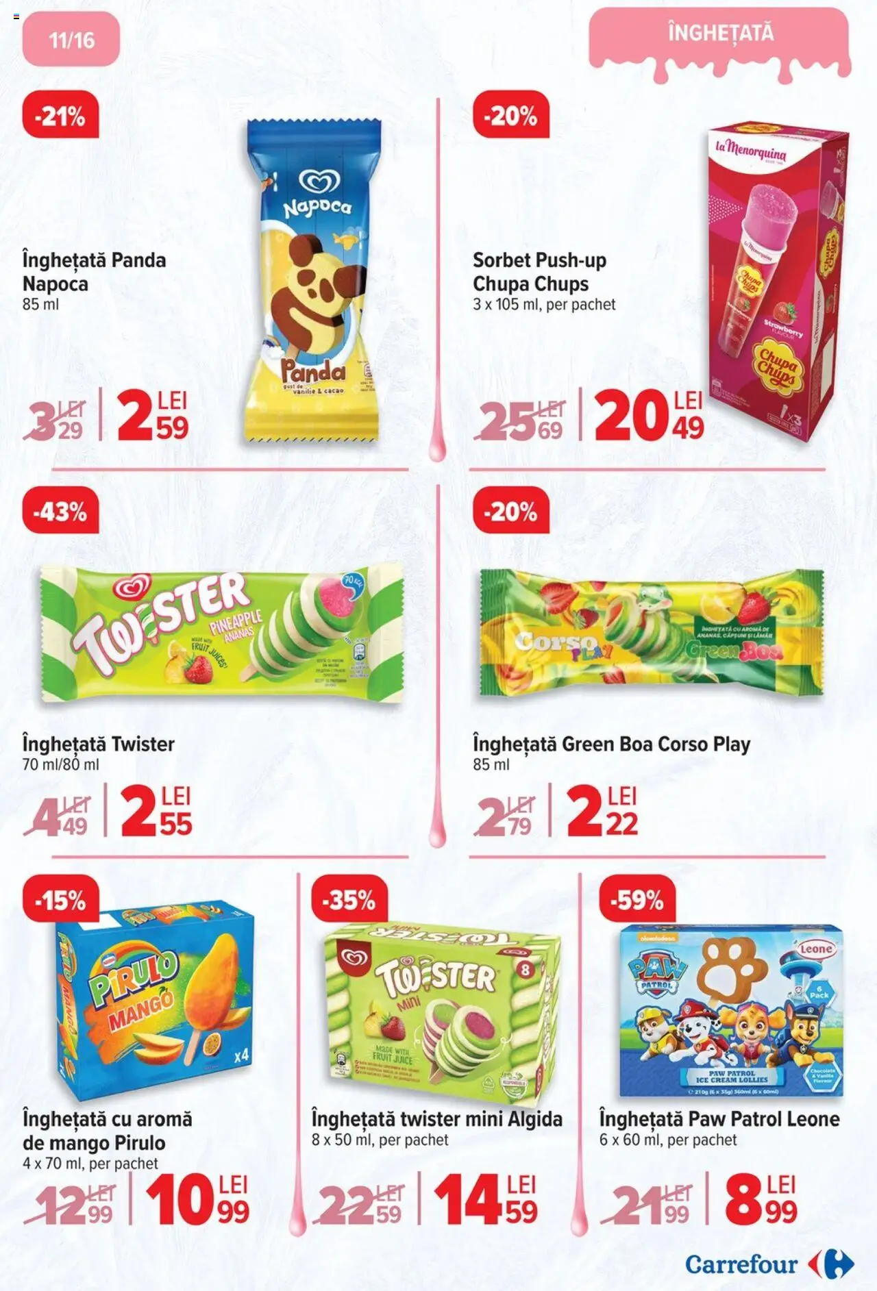 Catalog Carrefour 7 - 20 Mai 2025 | Pagina 11 | Produse: Ananas, Cacao, Înghețată, Mango