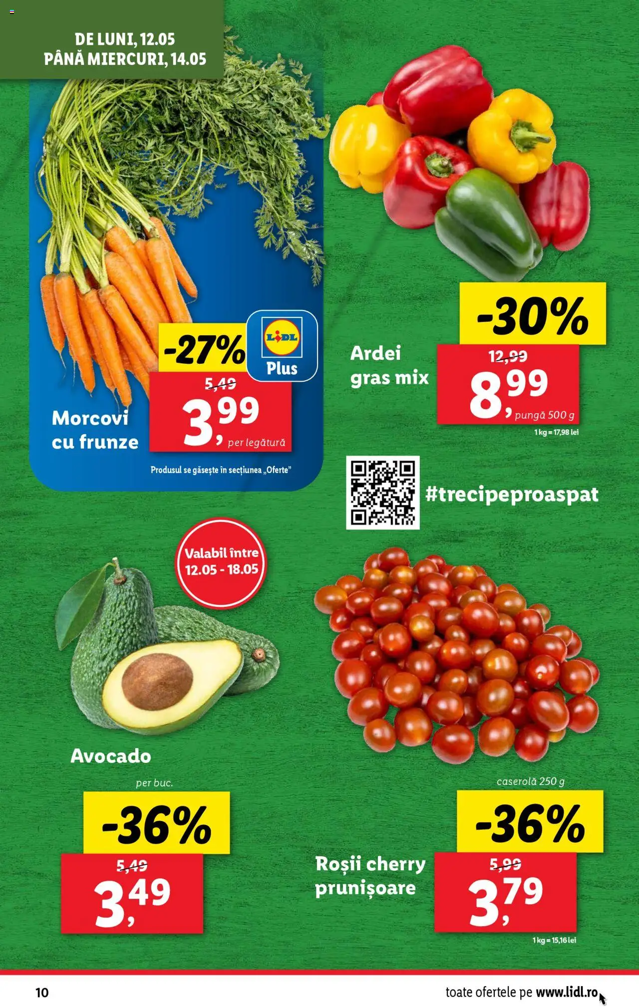 Catalog LIDL 12 - 18 Mai 2025 | Pagina 10 | Produse: Ardei, Roșii, Morcovi, Avocado