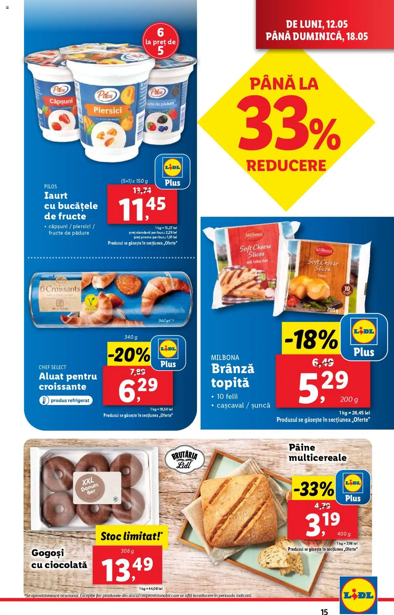 Catalog LIDL 12 - 18 Mai 2025 | Pagina 15 | Produse: Toplar, Aluat, Brânză, Căpșuni