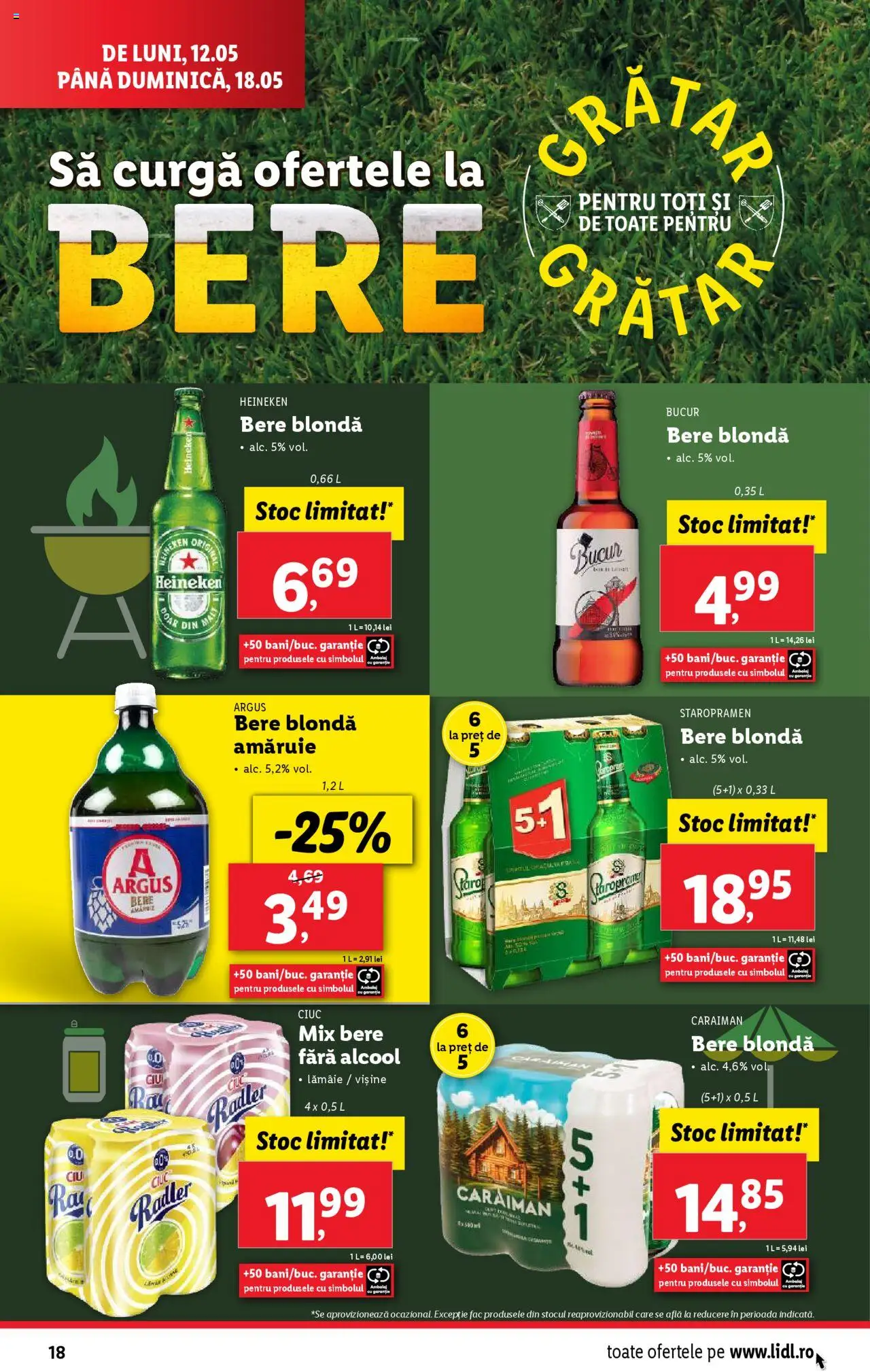 Catalog LIDL 12 - 18 Mai 2025 | Pagina 18 | Produse: Grătar, Bere, Lămâie