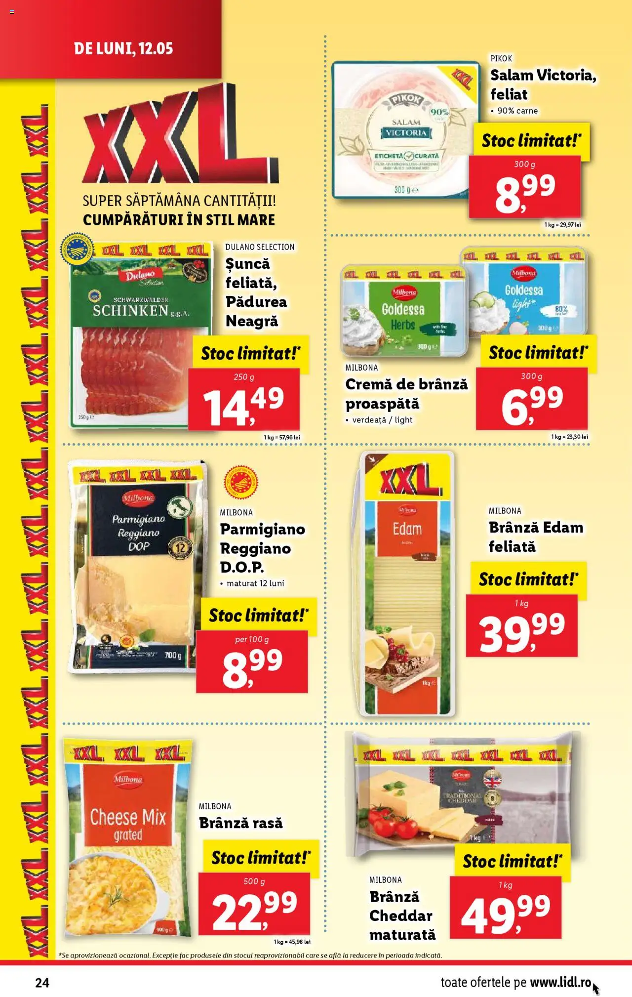 Catalog LIDL 12 - 18 Mai 2025 | Pagina 24 | Produse: Cremă, Salam, Șuncă, Cremă de brânză