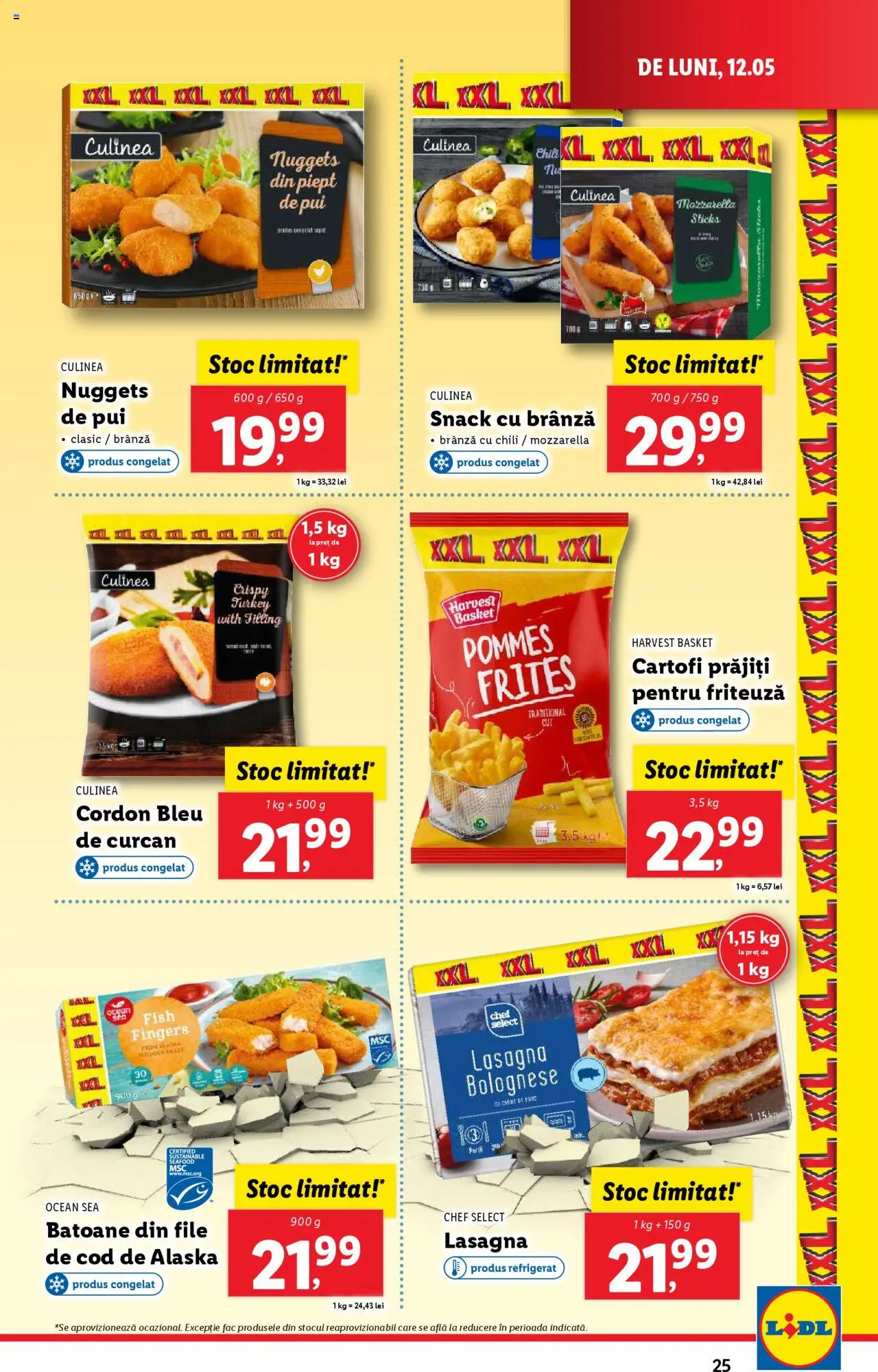 Catalog LIDL 12 - 18 Mai 2025 | Pagina 25 | Produse: Hacıyatmaz Kedi Oyuncağı, Mozzarella, Brânză, Cartofi