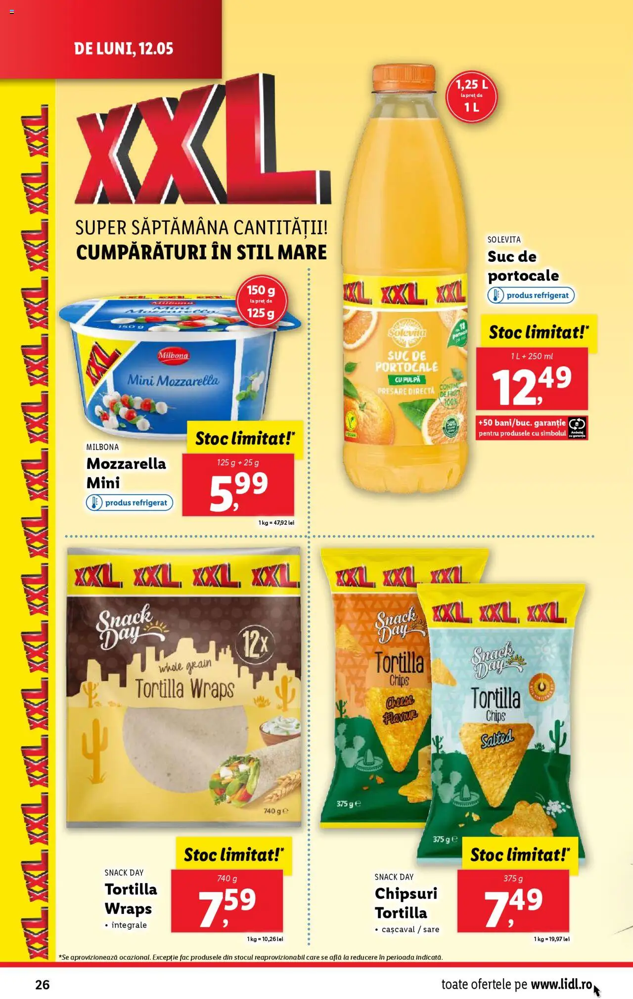 Catalog LIDL 12 - 18 Mai 2025 | Pagina 26 | Produse: Cașcaval, Portocale, Chipsuri, Sare