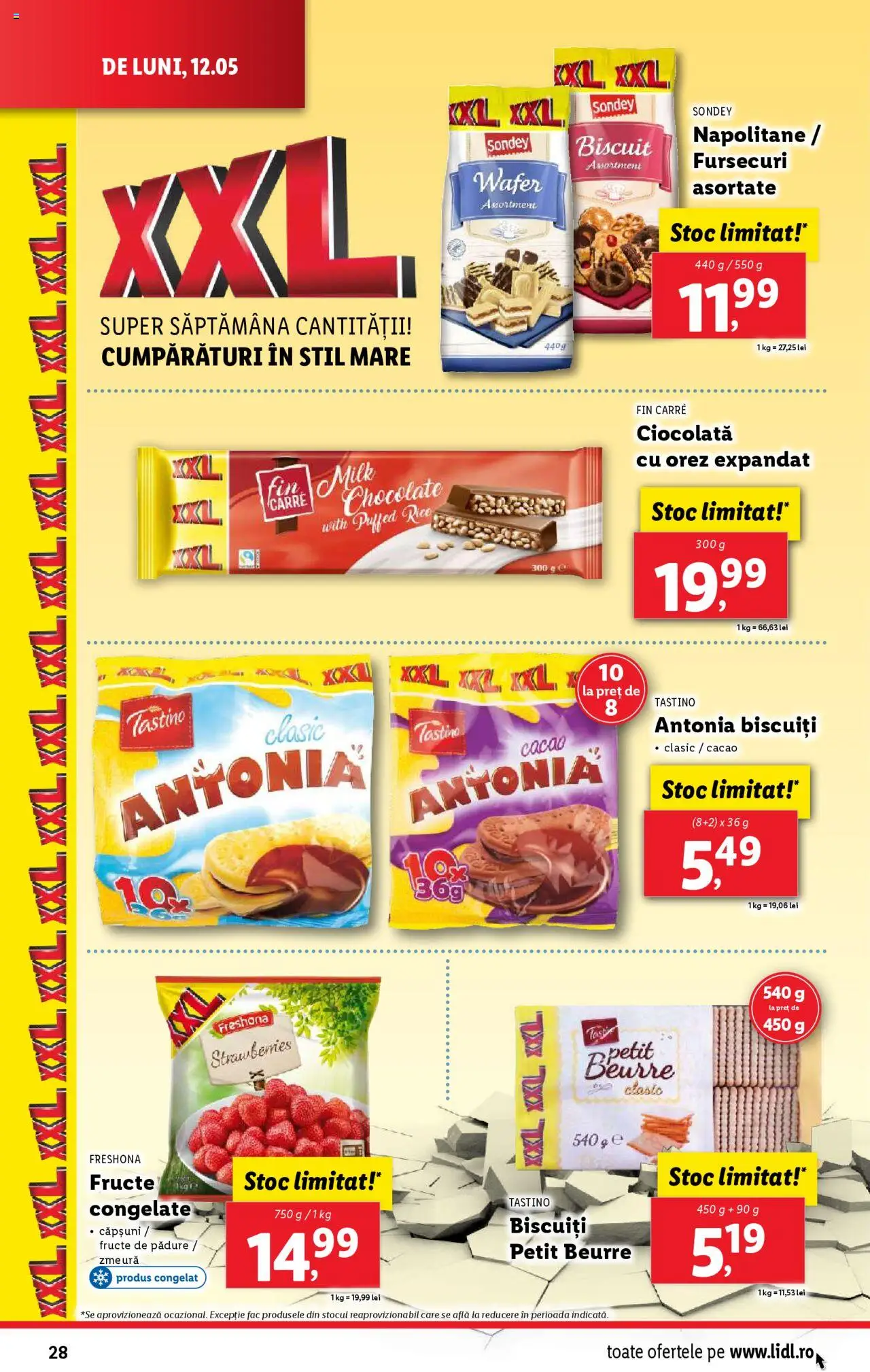 Catalog LIDL 12 - 18 Mai 2025 | Pagina 28 | Produse: Napolitane, Ciocolată, Cacao, Biscuiți