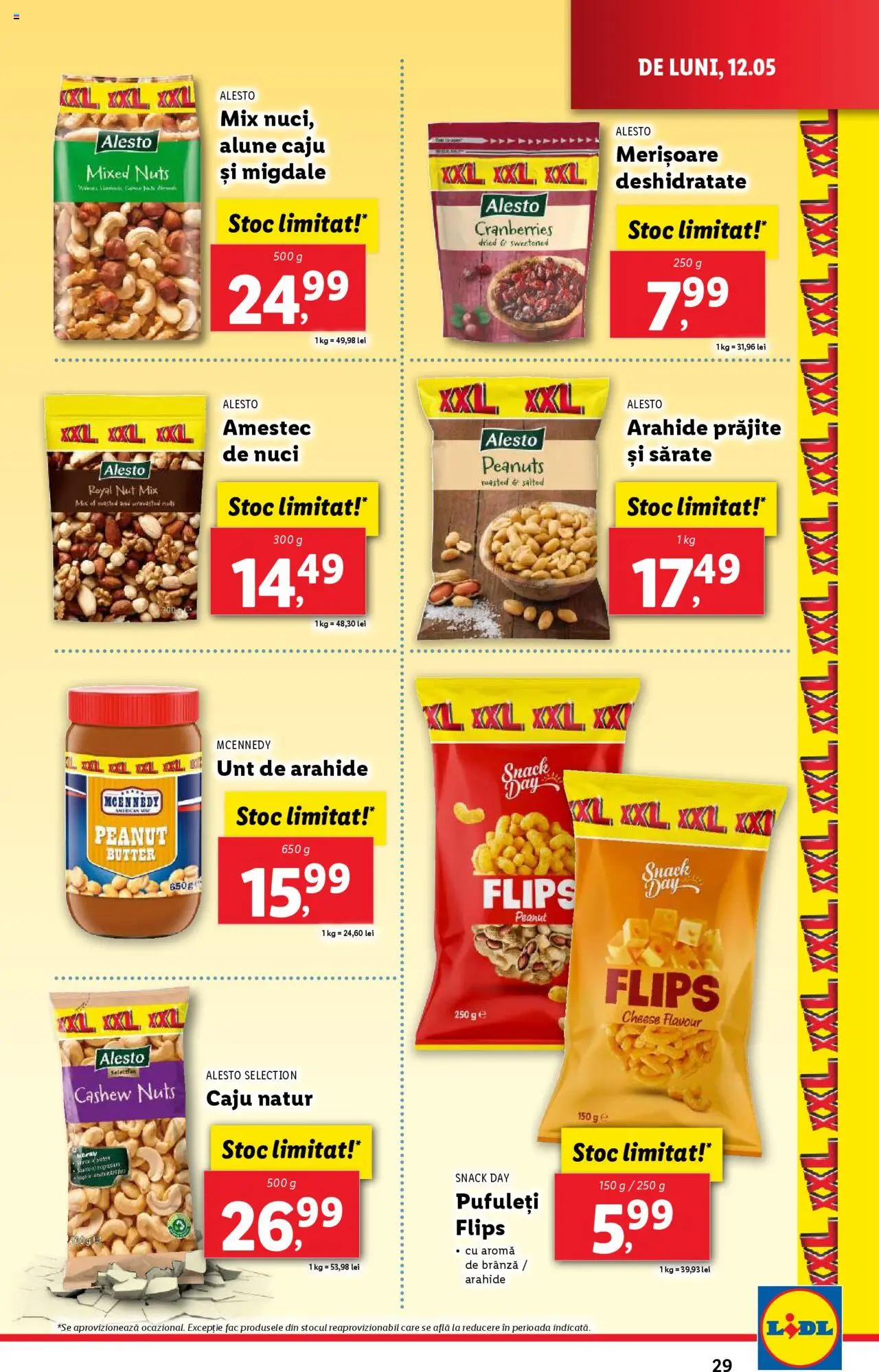Catalog LIDL 12 - 18 Mai 2025 | Pagina 29 | Produse: Arahide, Migdale, Unt de arahide, Caju