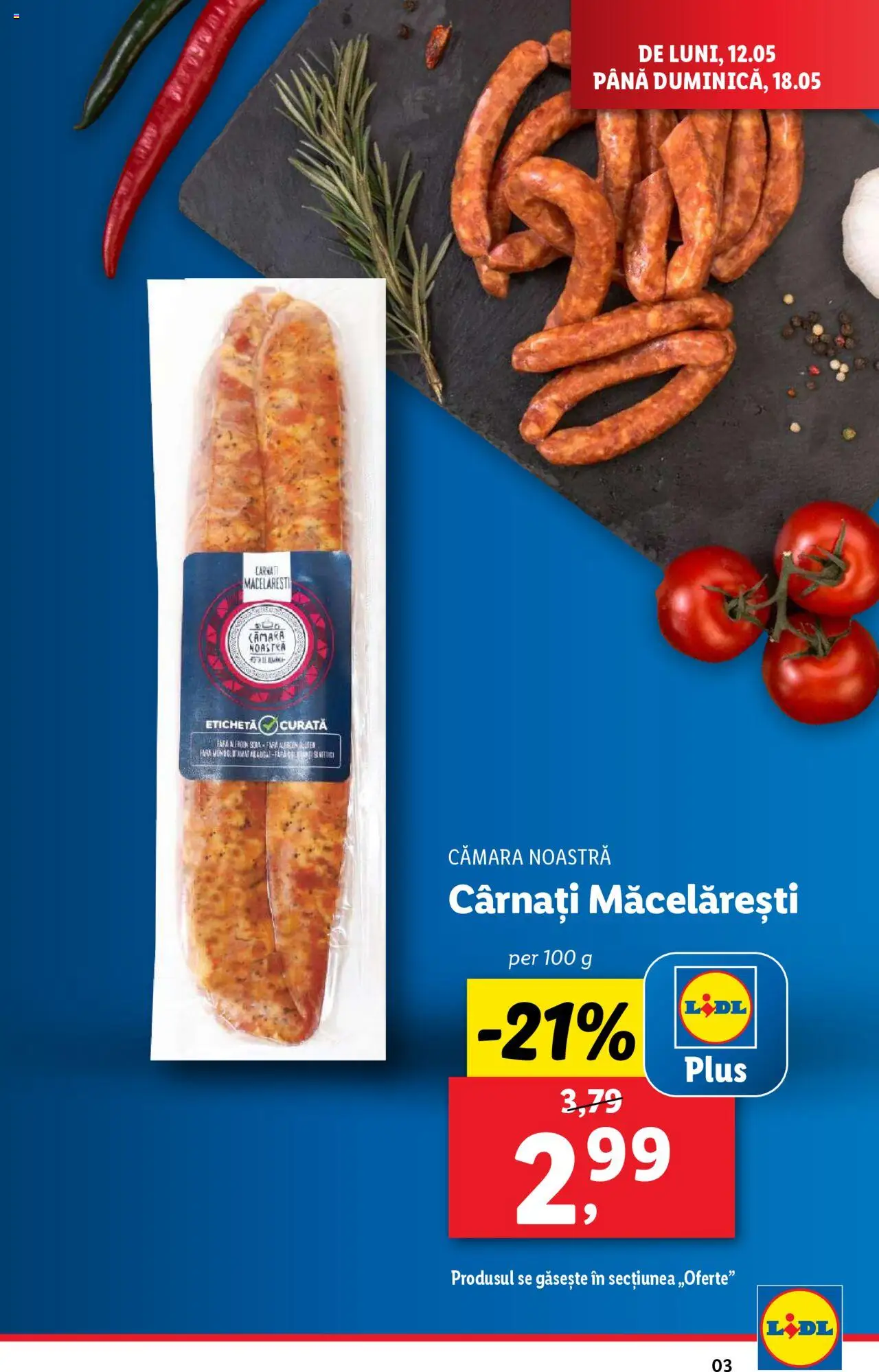 Catalog LIDL 12 - 18 Mai 2025 | Pagina 3 | Produse: Cârnați