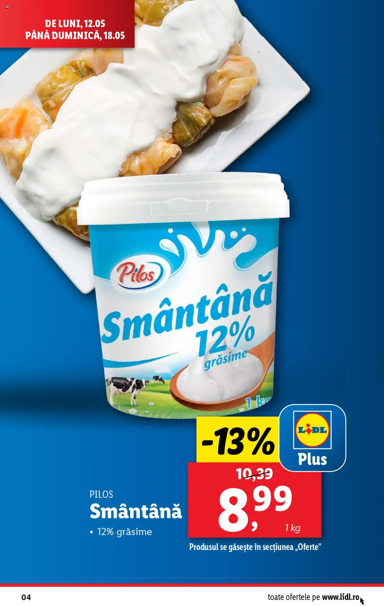 Catalog LIDL 12 - 18 Mai 2025 | Pagina 4 | Produse: Toplar, Smântână