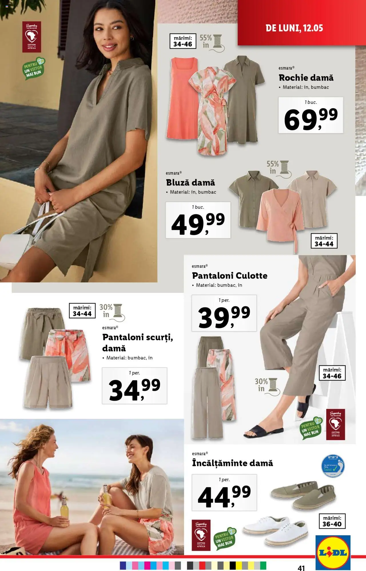 Catalog LIDL 12 - 18 Mai 2025 | Pagina 41 | Produse: Rochie, Bornoz takımı, Bluză, Pantaloni
