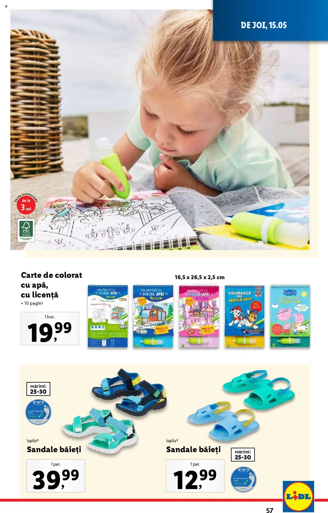 Catalog LIDL 12 - 18 Mai 2025 | Pagina 57 | Produse: Sandale