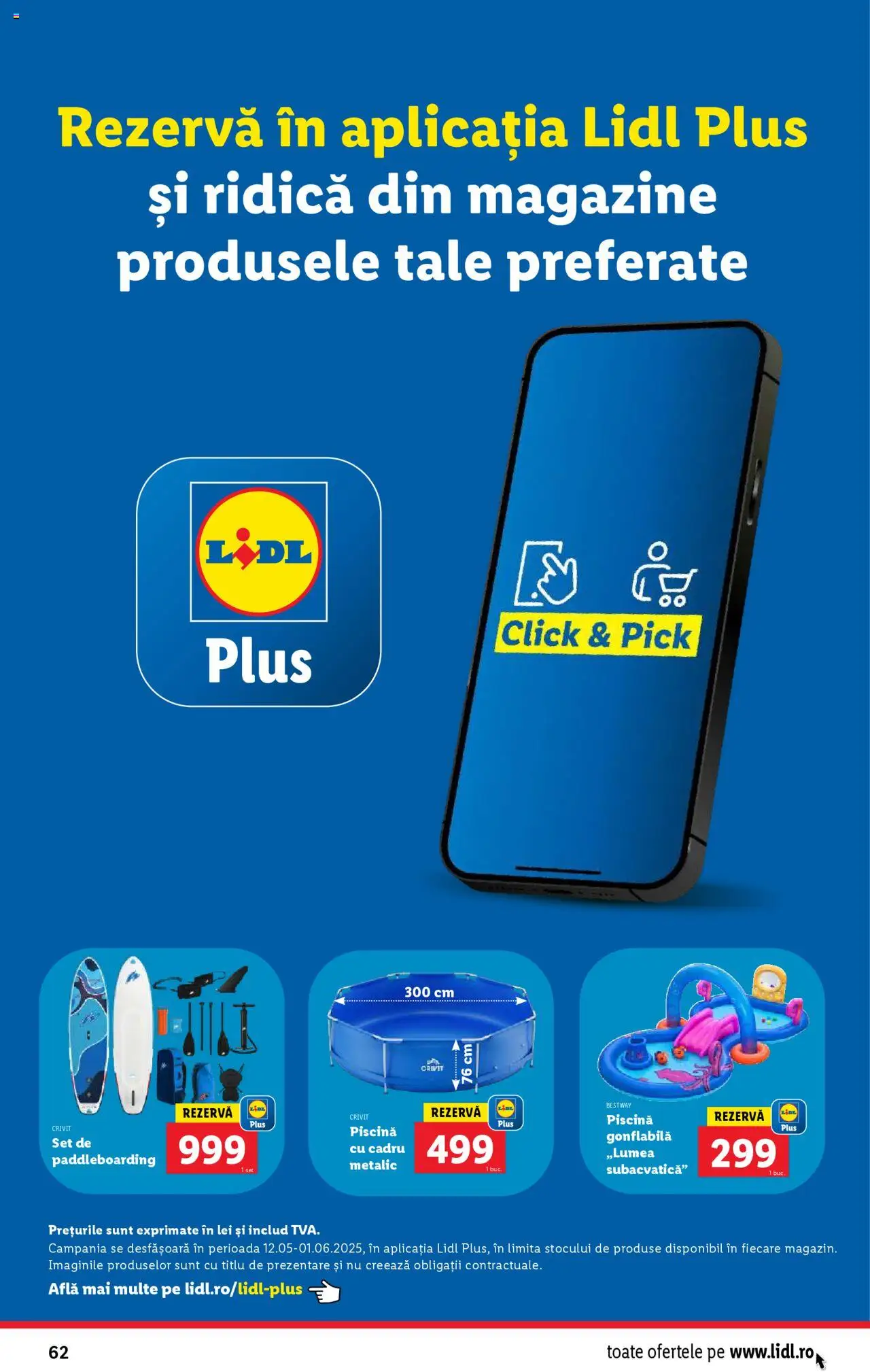 Catalog LIDL 12 - 18 Mai 2025 | Pagina 62 | Produse: Piscină, Köpek Uzaklaştırıcılar