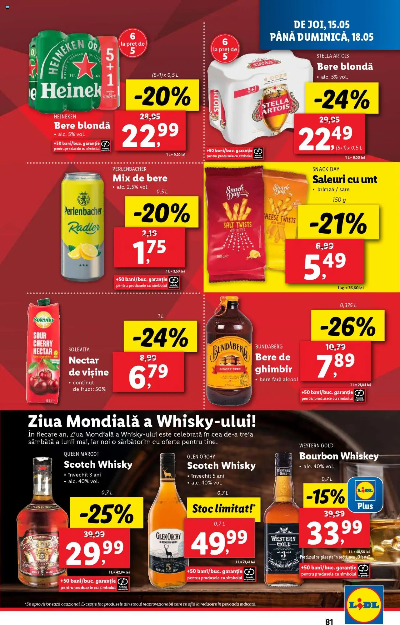 Catalog LIDL 12 - 18 Mai 2025 | Pagina 81 | Produse: Unt, Brânză, Bourbon, Whiskey