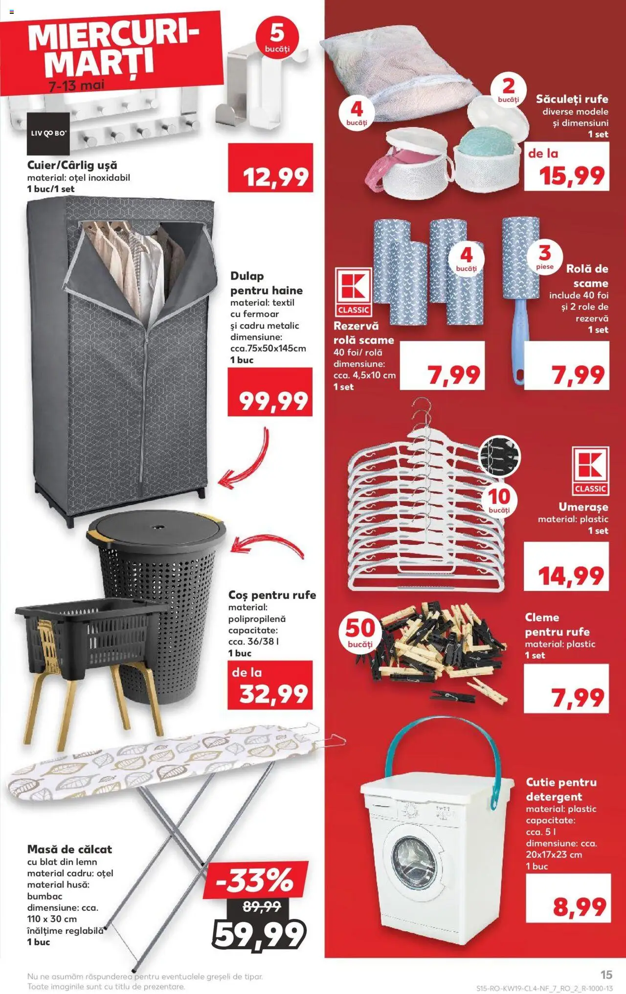 Catalog Kaufland 7 - 13 Mai 2025 | Pagina 15 | Produse: Coș, Masă, Haine, Ușă