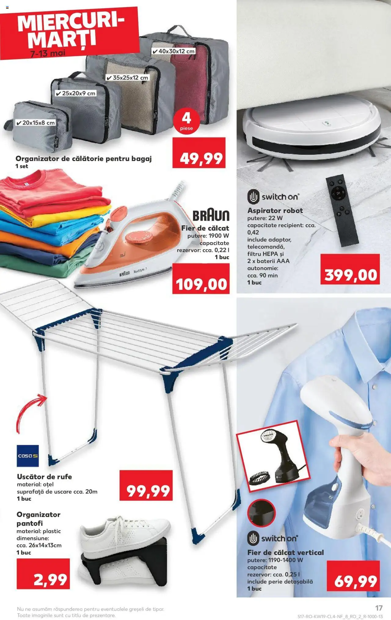 Catalog Kaufland 7 - 13 Mai 2025 | Pagina 17 | Produse: Aspirator robot, Uscător, Baterii, Perie
