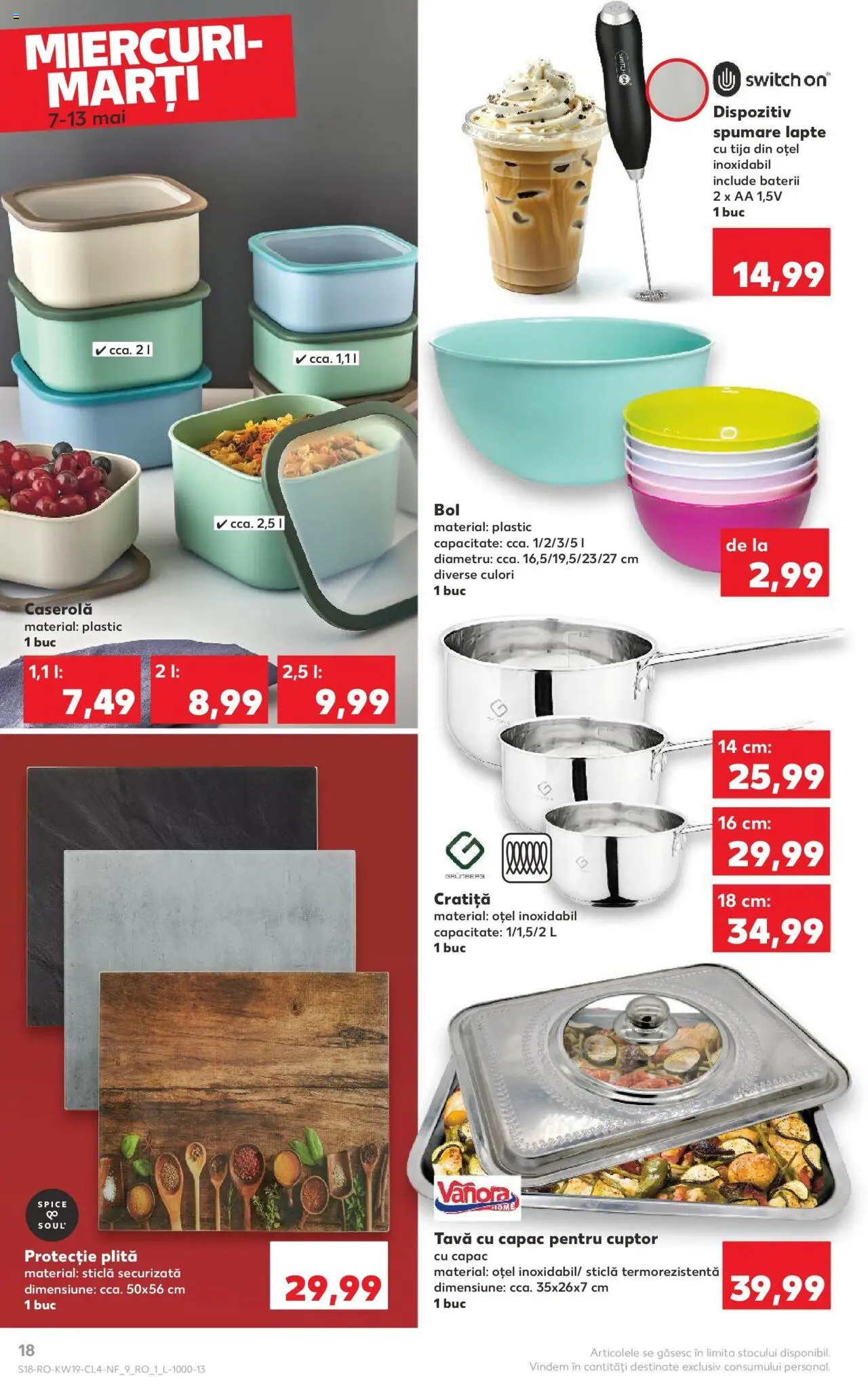 Catalog Kaufland 7 - 13 Mai 2025 | Pagina 18 | Produse: Cuptor, Cratiță, Baterii, Lapte