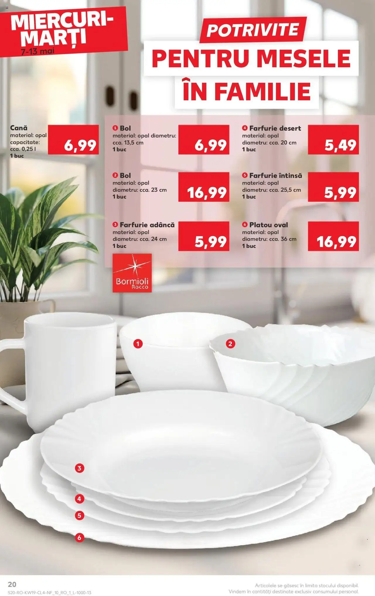 Catalog Kaufland 7 - 13 Mai 2025 | Pagina 20 | Produse: Bol, Farfurie