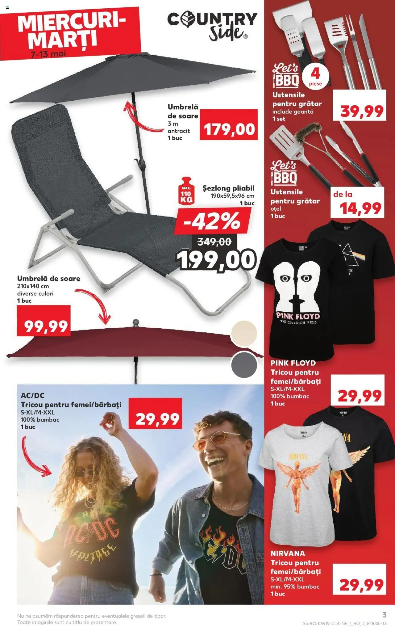 Catalog Kaufland 7 - 13 Mai 2025 | Pagina 3 | Produse: Geantă, Grătar, Șezlong, Tricou
