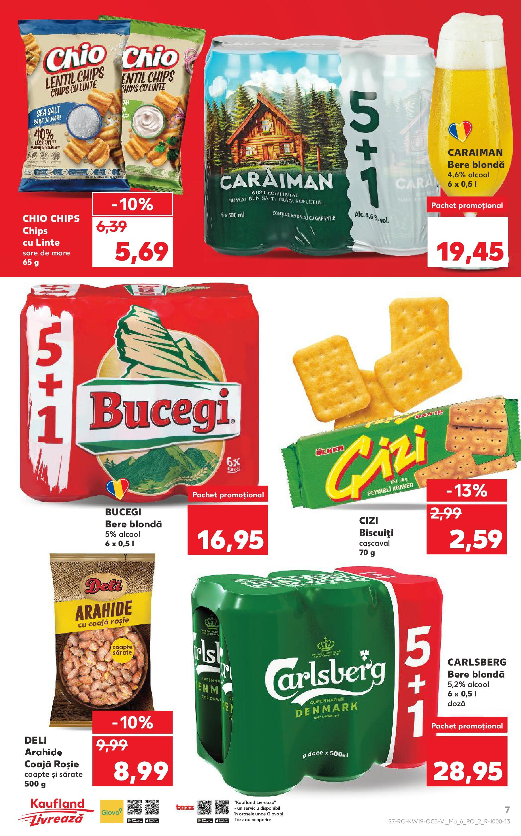 Catalog Kaufland 9 - 13 Mai 2025 | Pagina 7 | Produse: Cașcaval, Bere, Biscuiți, Sare