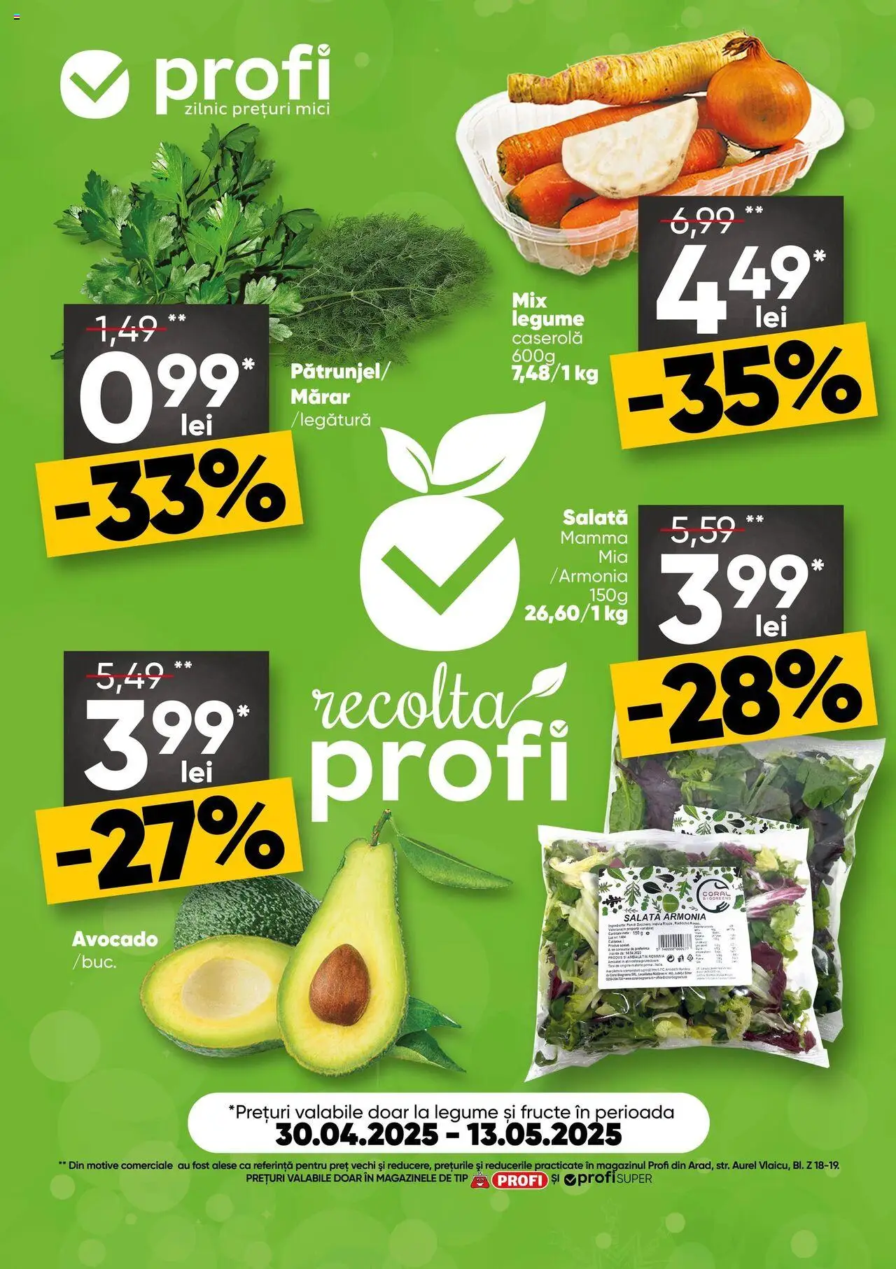 Catalog Profi 30 Aprilie - 13 Mai 2025 | Pagina 1 | Produse: Mărar, Mici, Legume, Fructe