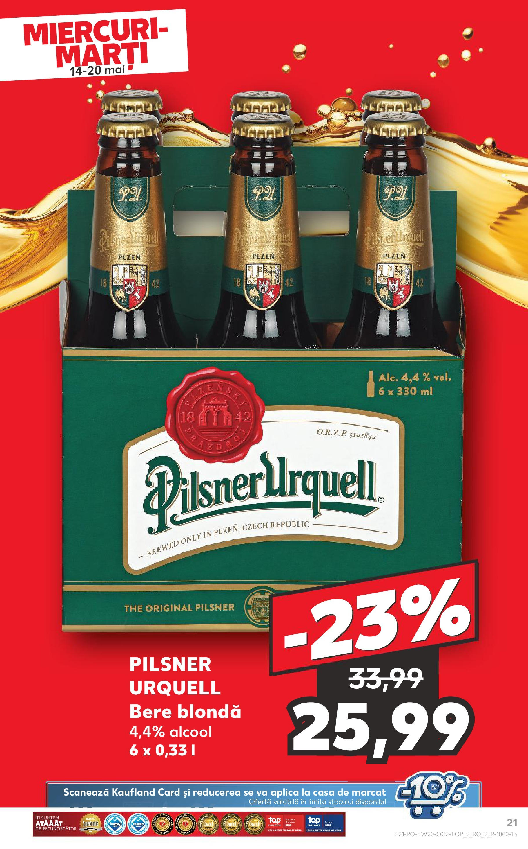 Catalog Kaufland 14 - 20 Mai 2025 | Pagina 21 | Produse: Bere