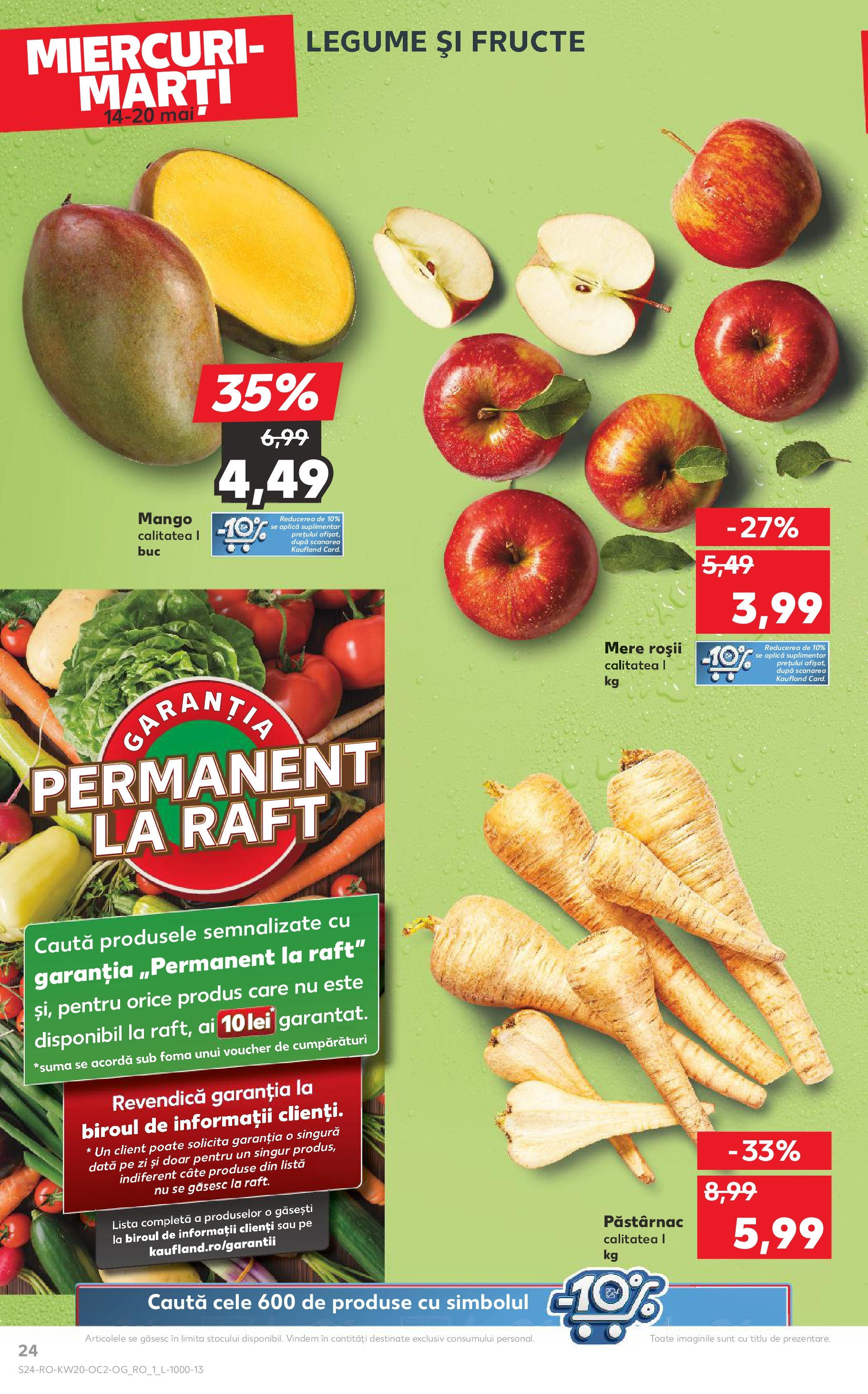 Catalog Kaufland 14 - 20 Mai 2025 | Pagina 24 | Produse: Raft, Mere, Legume, Fructe