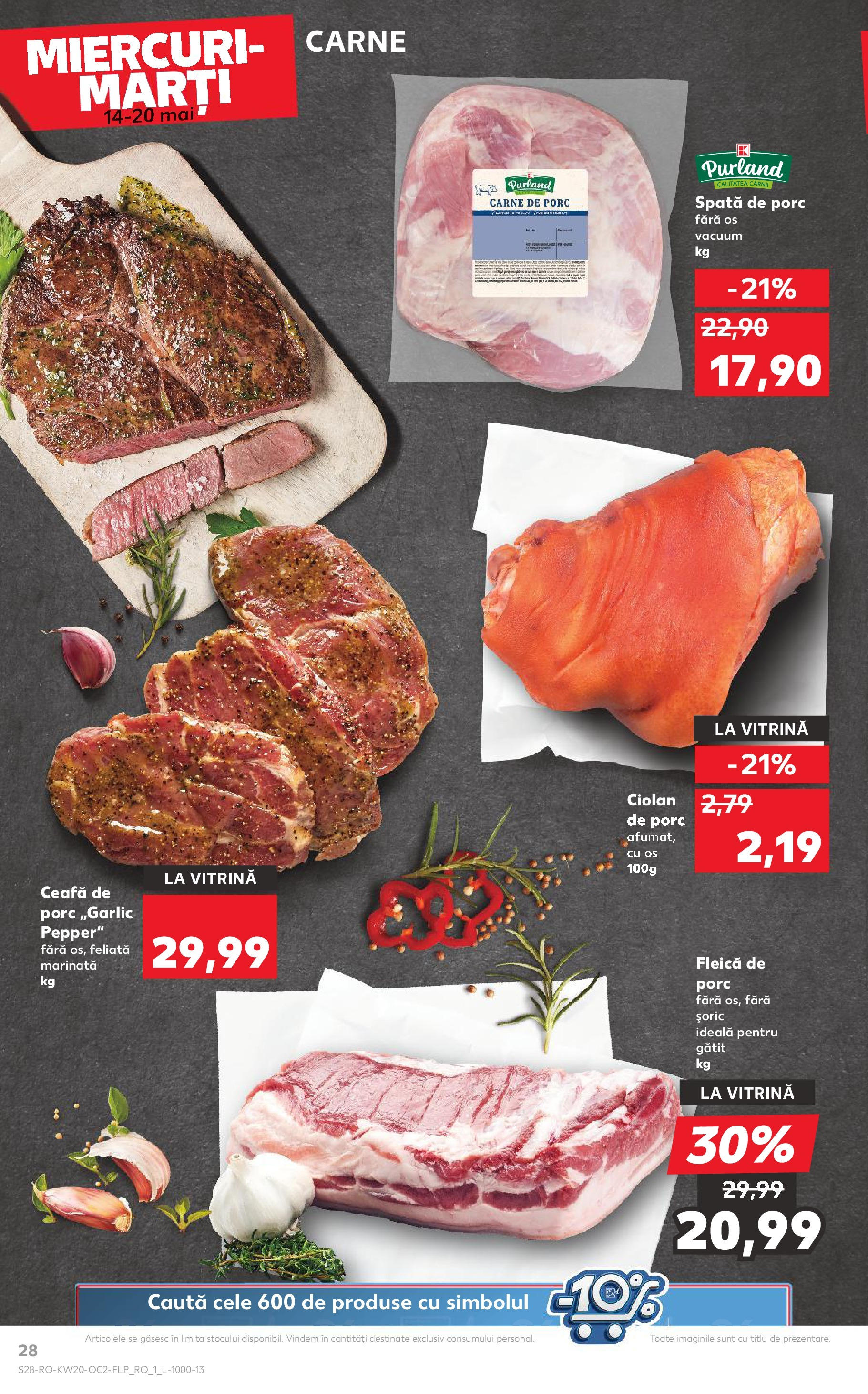 Catalog Kaufland 14 - 20 Mai 2025 | Pagina 28 | Produse: Keçeli kalem, Vitrină, Carne De Porc, Fleică