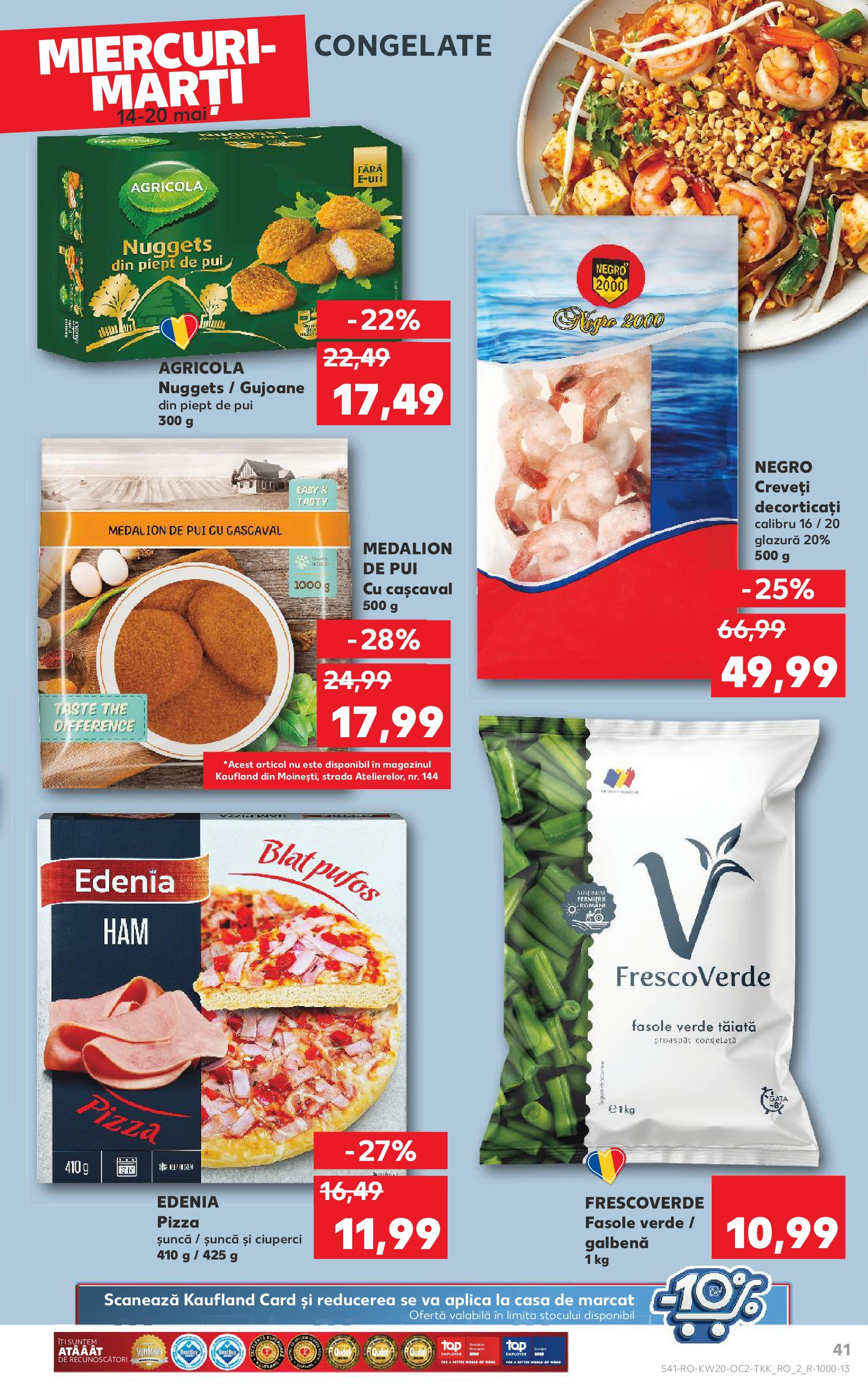 Catalog Kaufland 14 - 20 Mai 2025 | Pagina 41 | Produse: Cașcaval, Șuncă, Pizza, Fasole verde