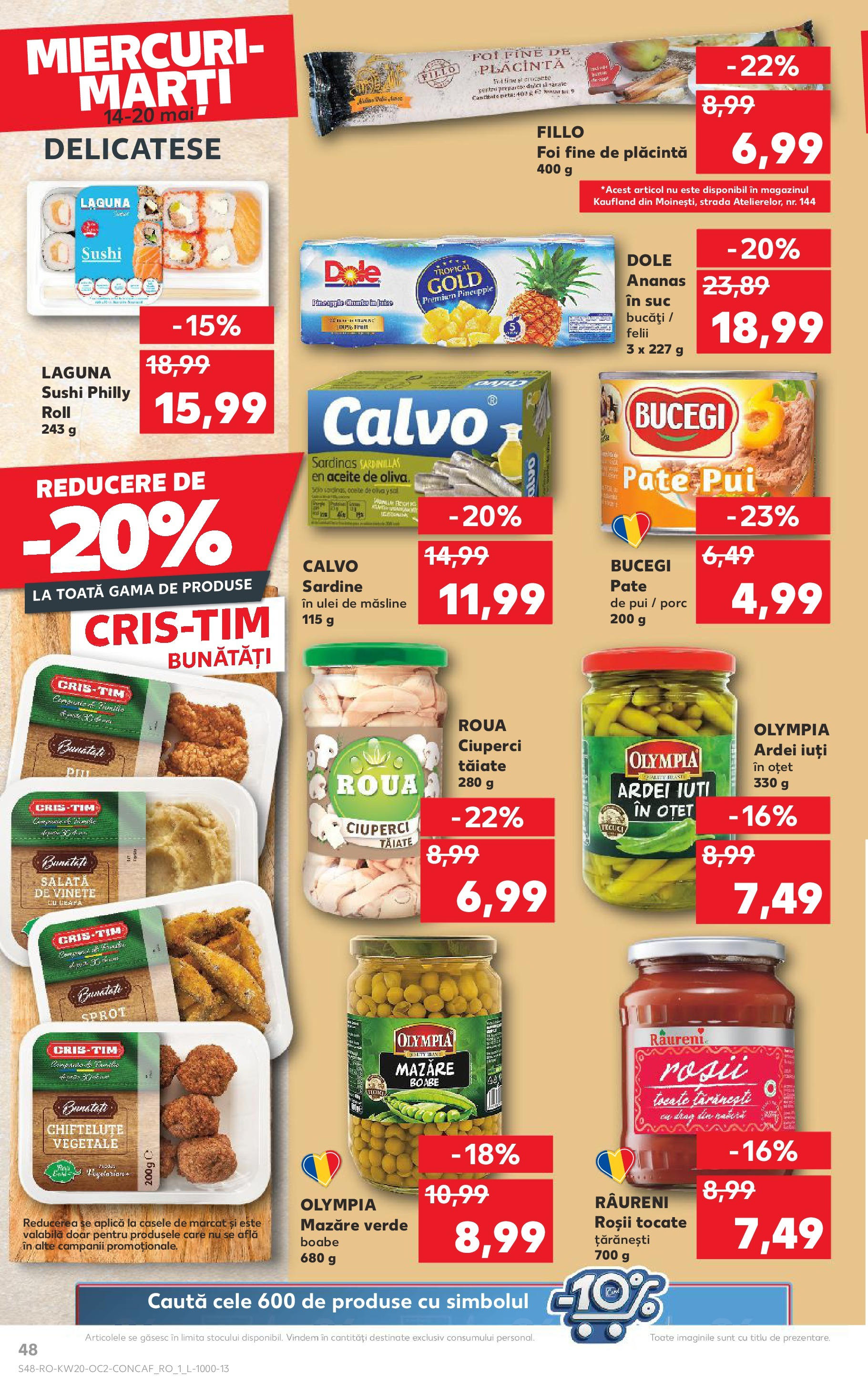 Catalog Kaufland 14 - 20 Mai 2025 | Pagina 48 | Produse: Mazăre, Feijoa Meyvesi, Roșii, Salată