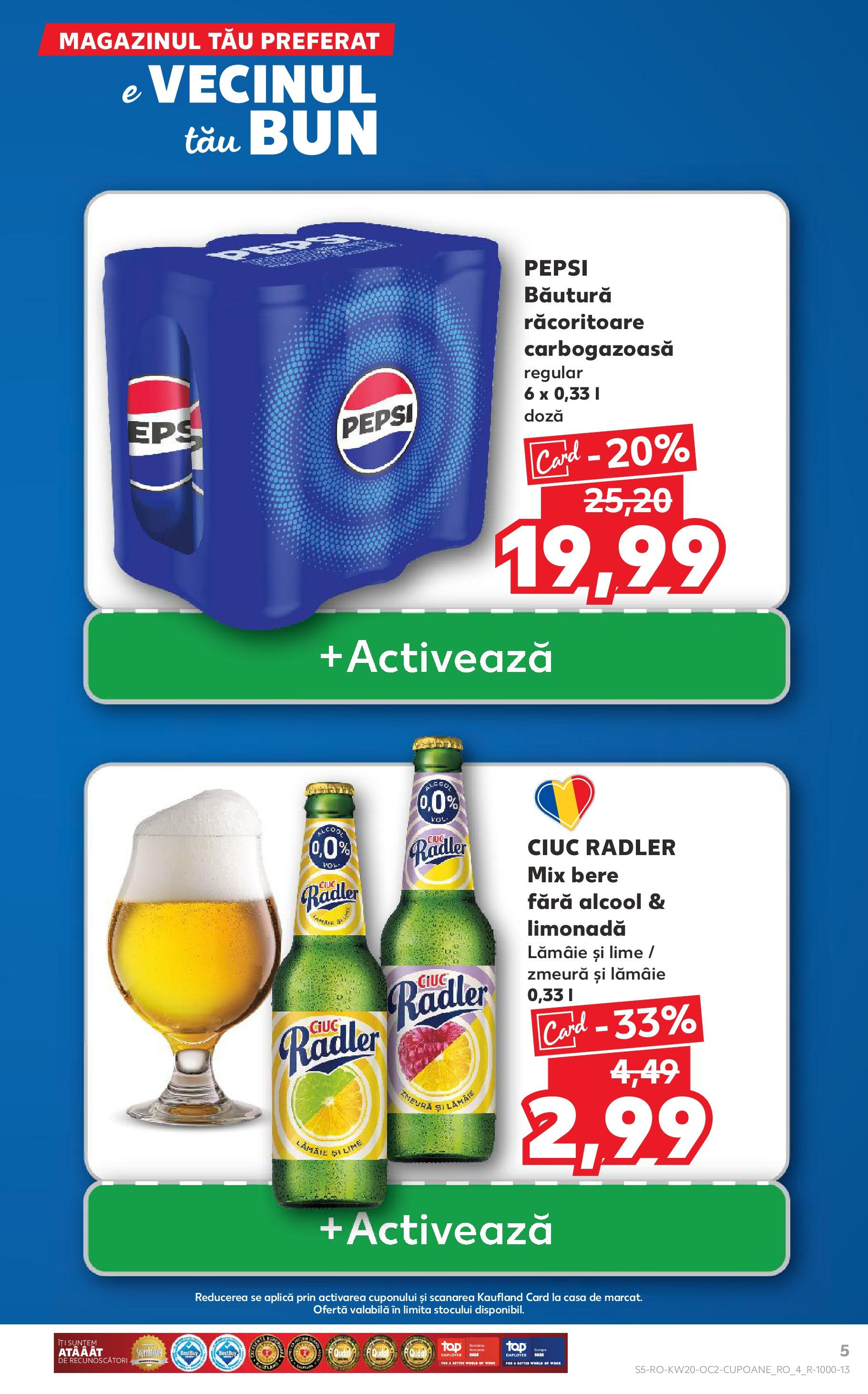 Catalog Kaufland 14 - 20 Mai 2025 | Pagina 5 | Produse: Lime, Zmeură, Bere, Lămâie