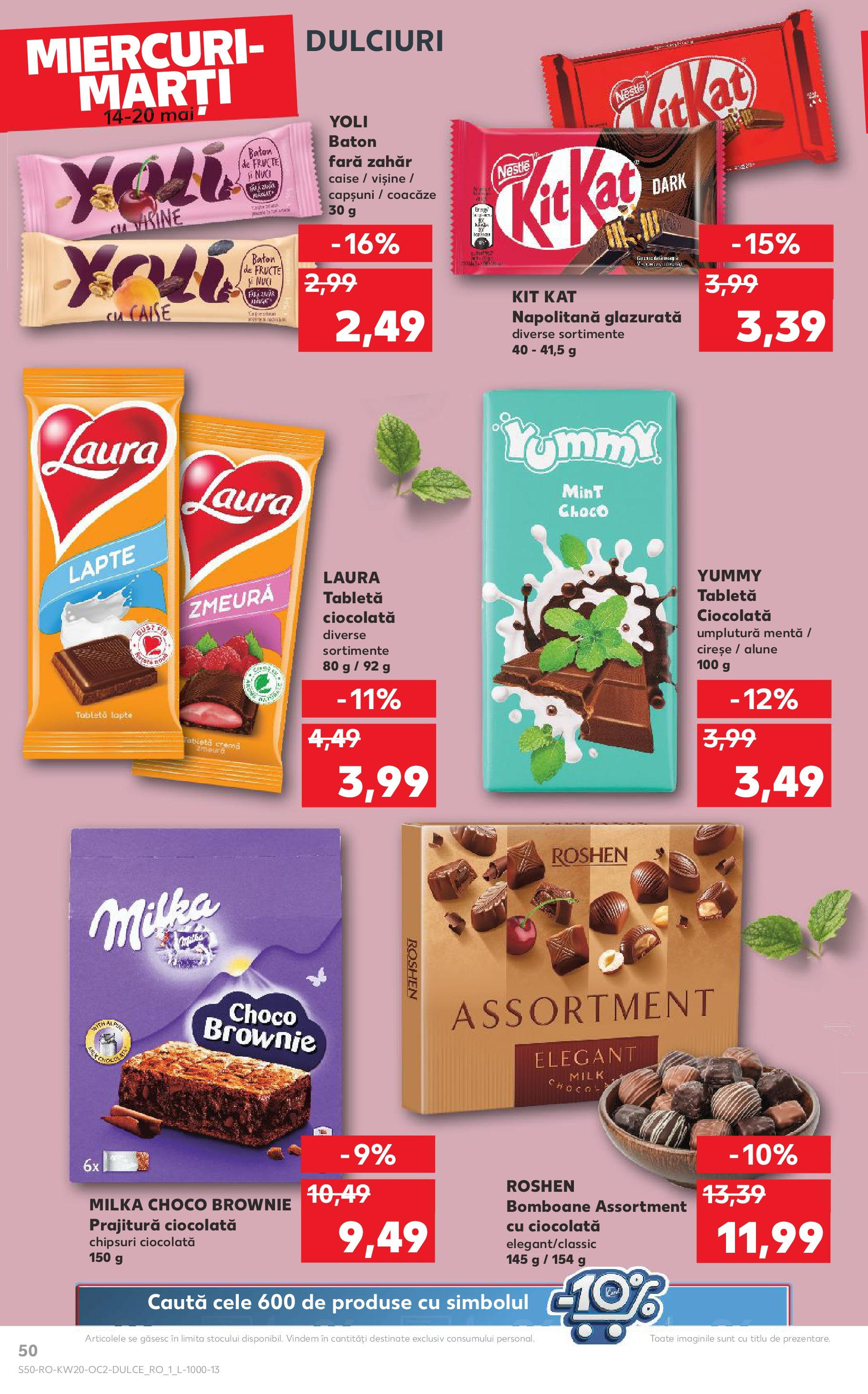 Catalog Kaufland 14 - 20 Mai 2025 | Pagina 50 | Produse: Ciocolată, Nuci, Ahtapot, Fructe
