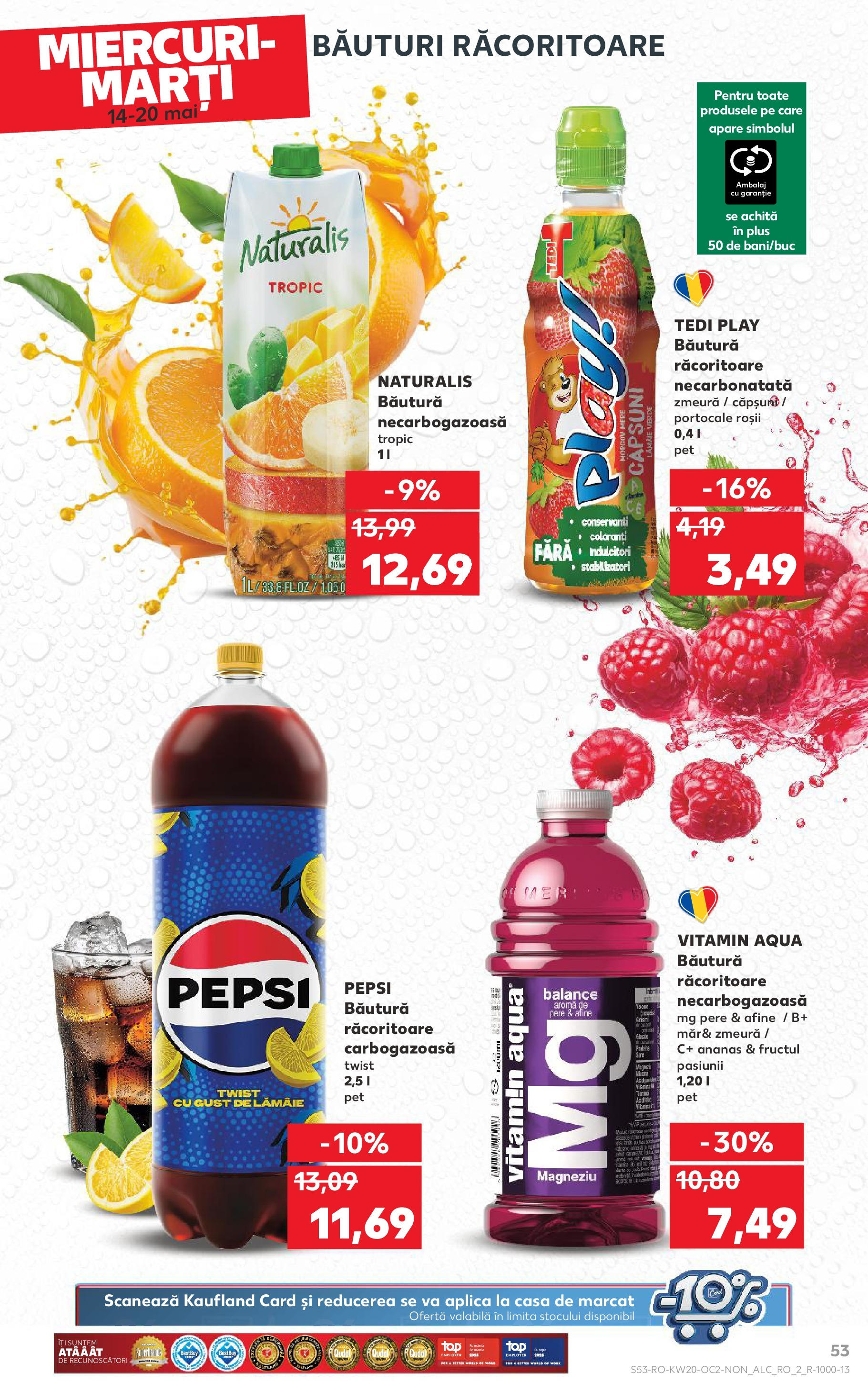 Catalog Kaufland 14 - 20 Mai 2025 | Pagina 53 | Produse: Afine, Zmeură, Ananas, Lămâie