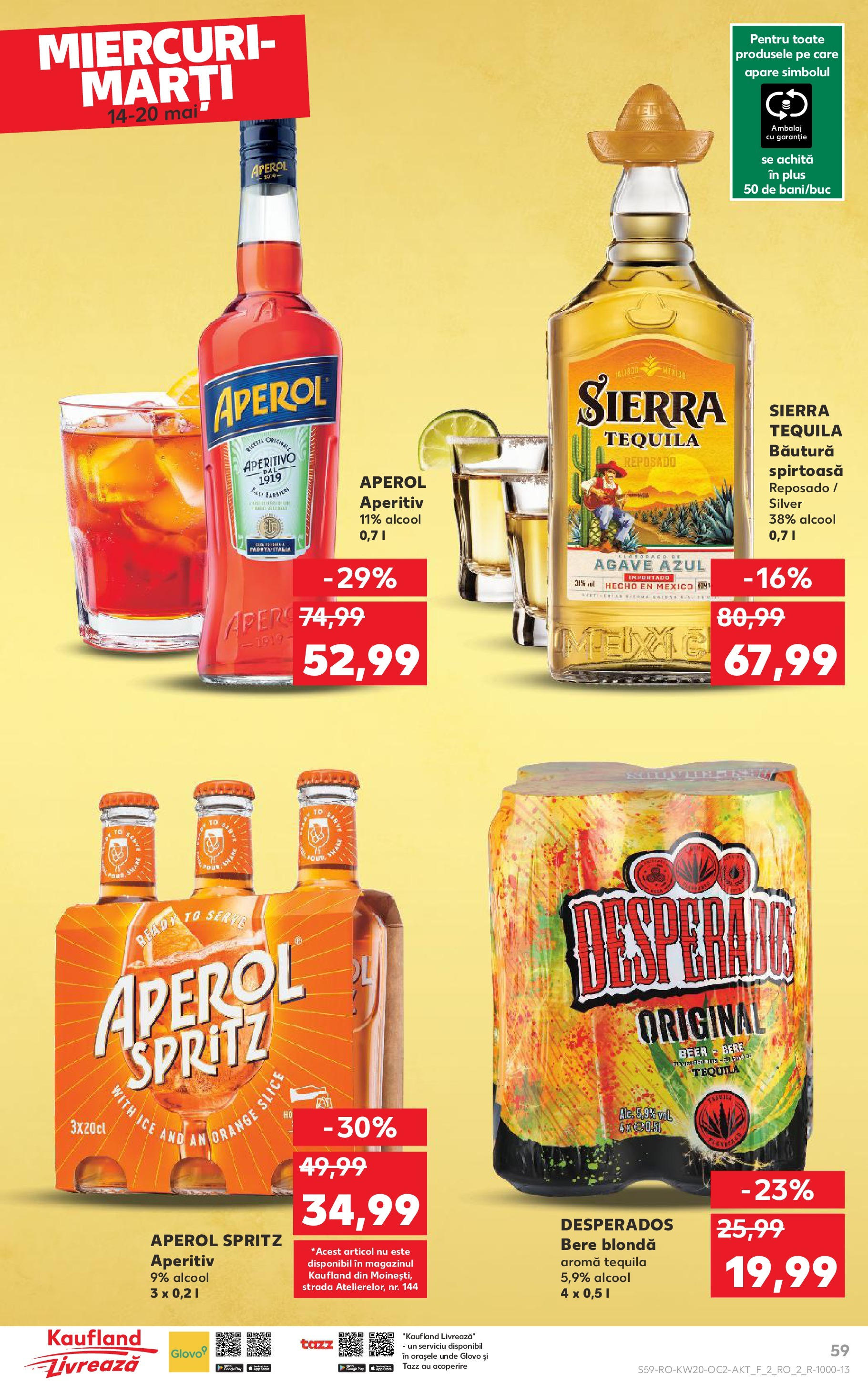Catalog Kaufland 14 - 20 Mai 2025 | Pagina 59 | Produse: Eğitim çantaları, Bere, Aperol