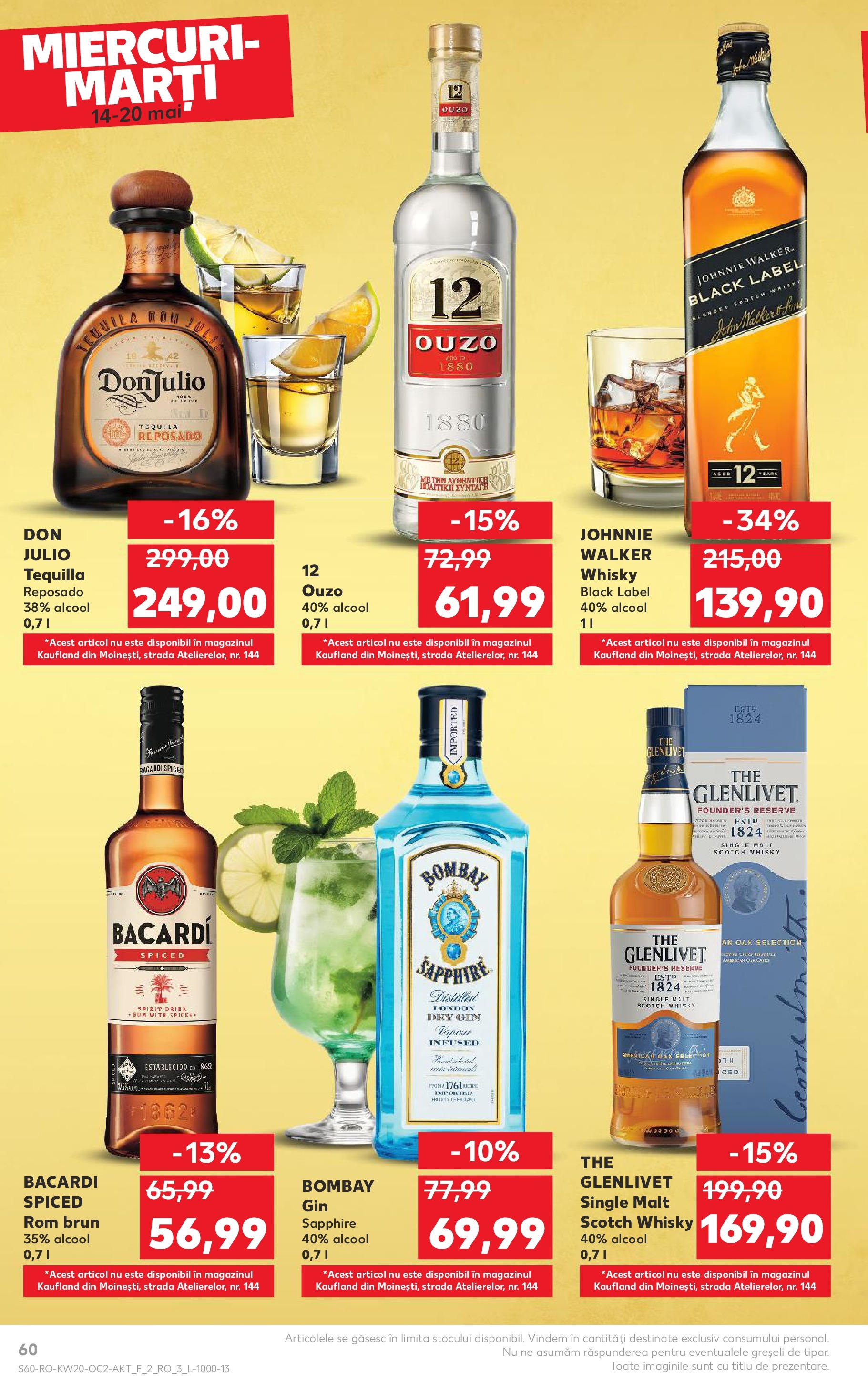 Catalog Kaufland 14 - 20 Mai 2025 | Pagina 60 | Produse: Rom, Gin